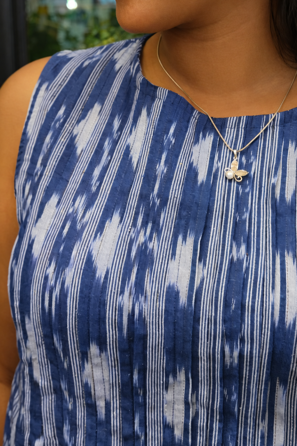 Navy Ikat Coord Set