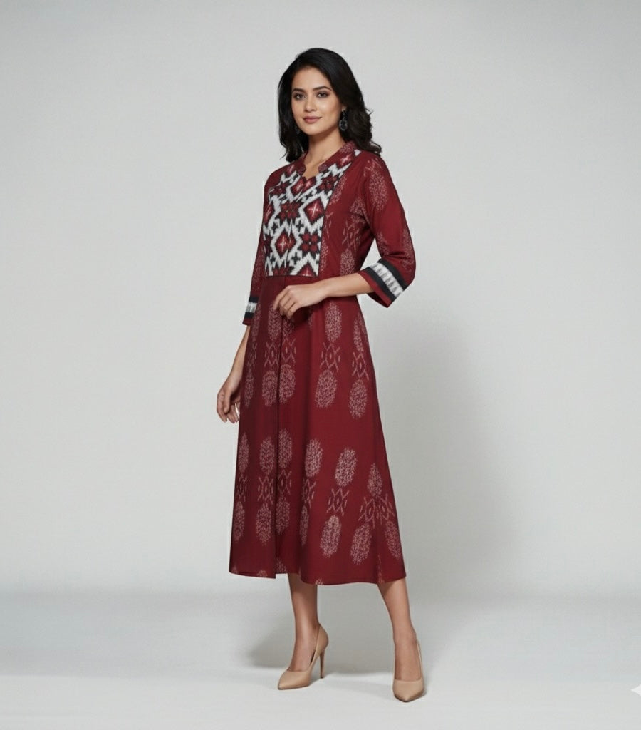 Telia Rumal Ikat Jacket Dress
