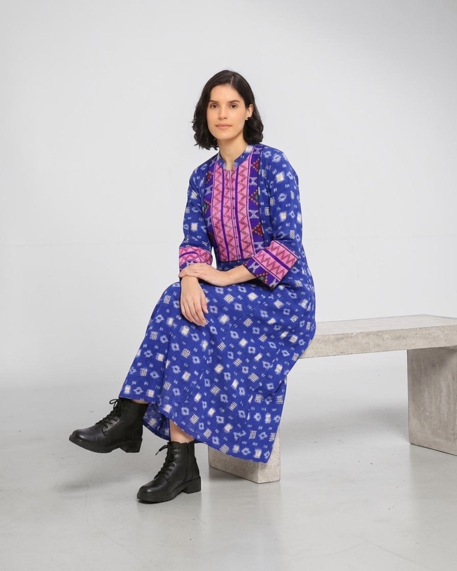 Mizo Ikat Jacket Dress