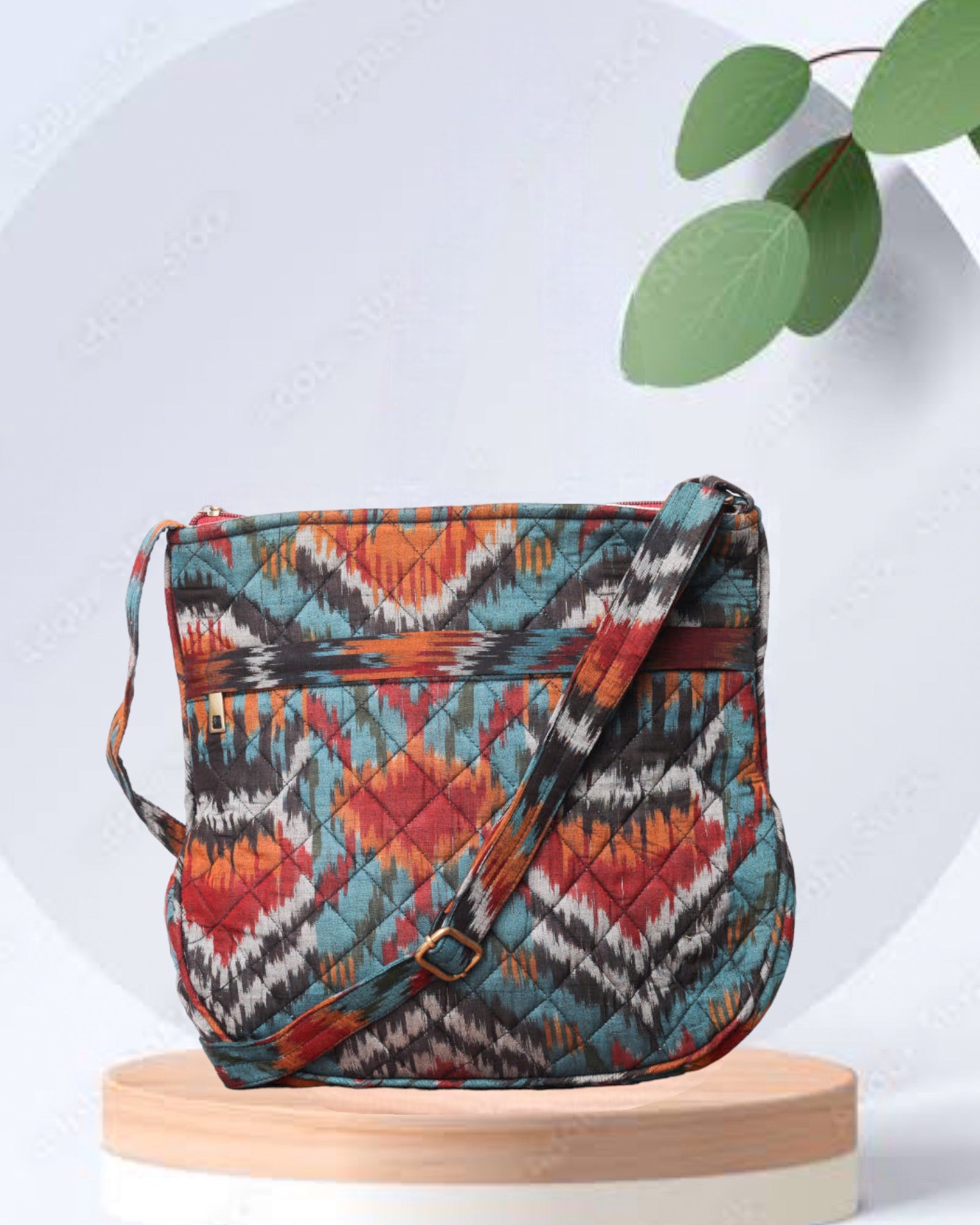 Uzbek Ikat Crossbody Bag