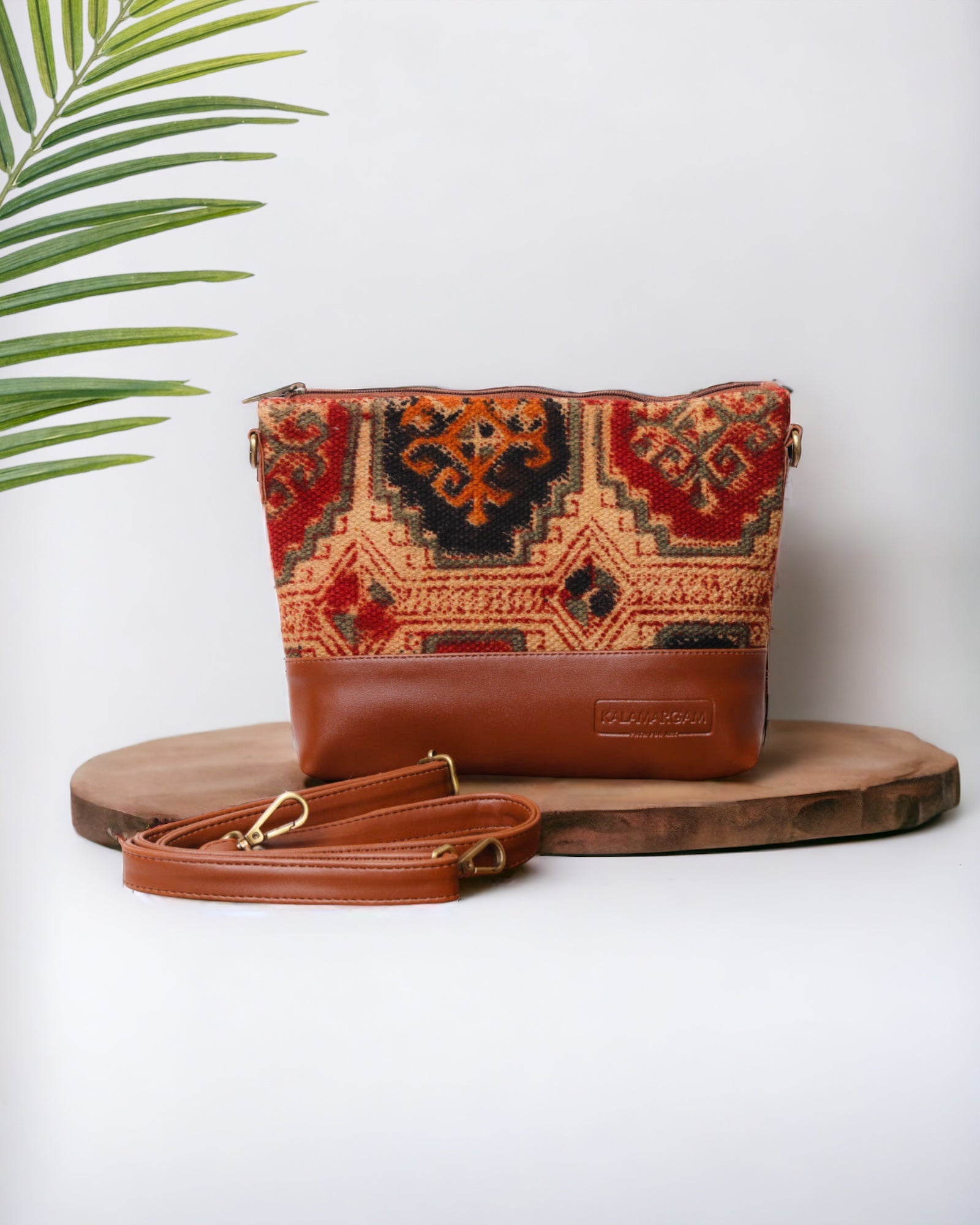 Kalamkari Crossbody Bag