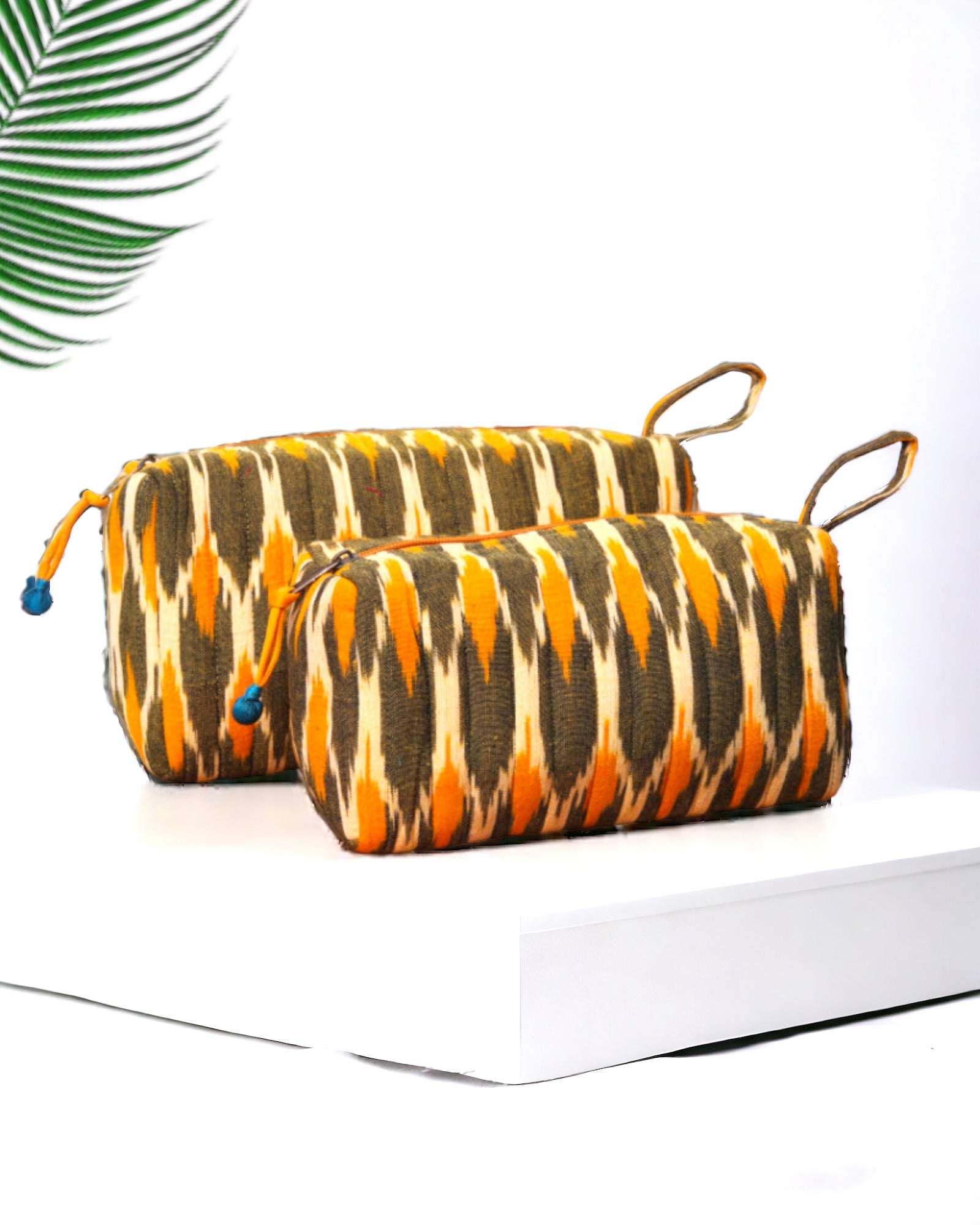 Multi Utility Ikat Pouch - Set of 2