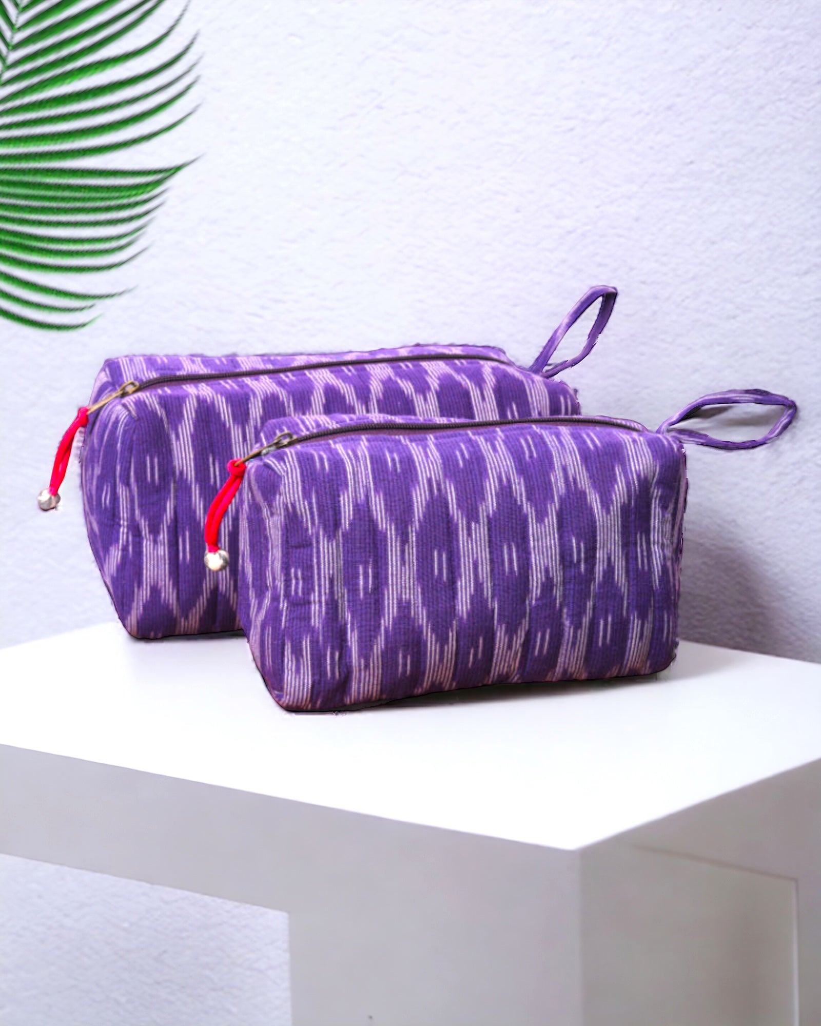 Multi Utility Ikat Pouch - Set of 2