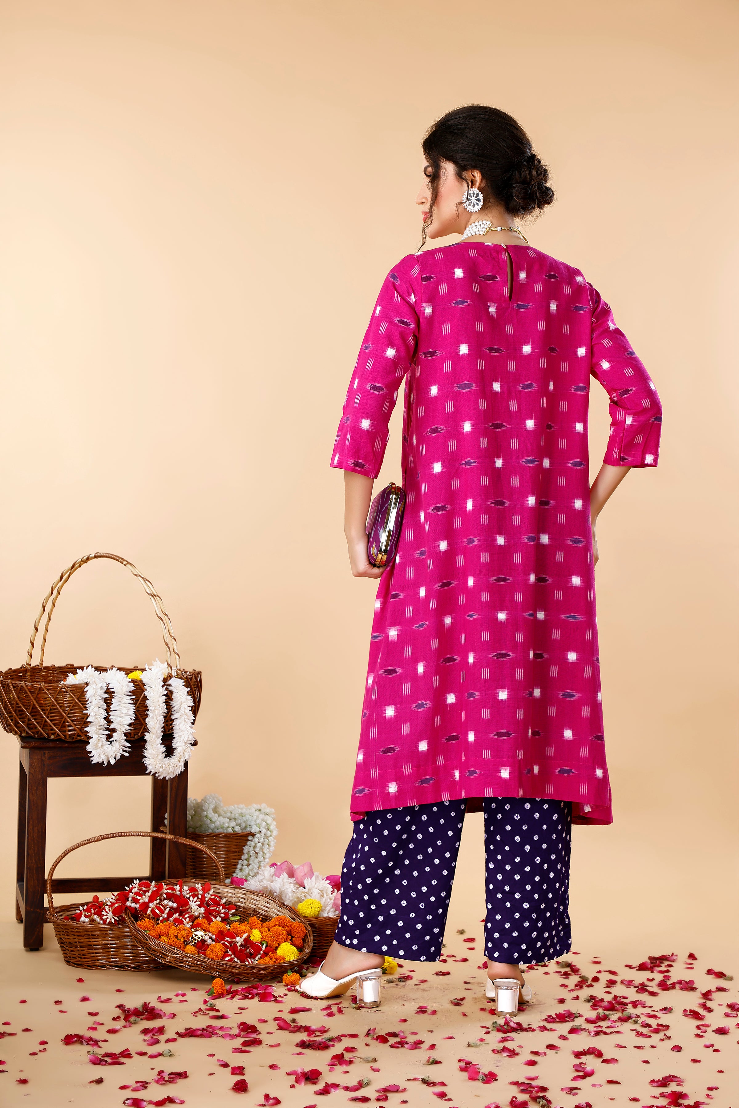 Ikat Bandhej Coord Set