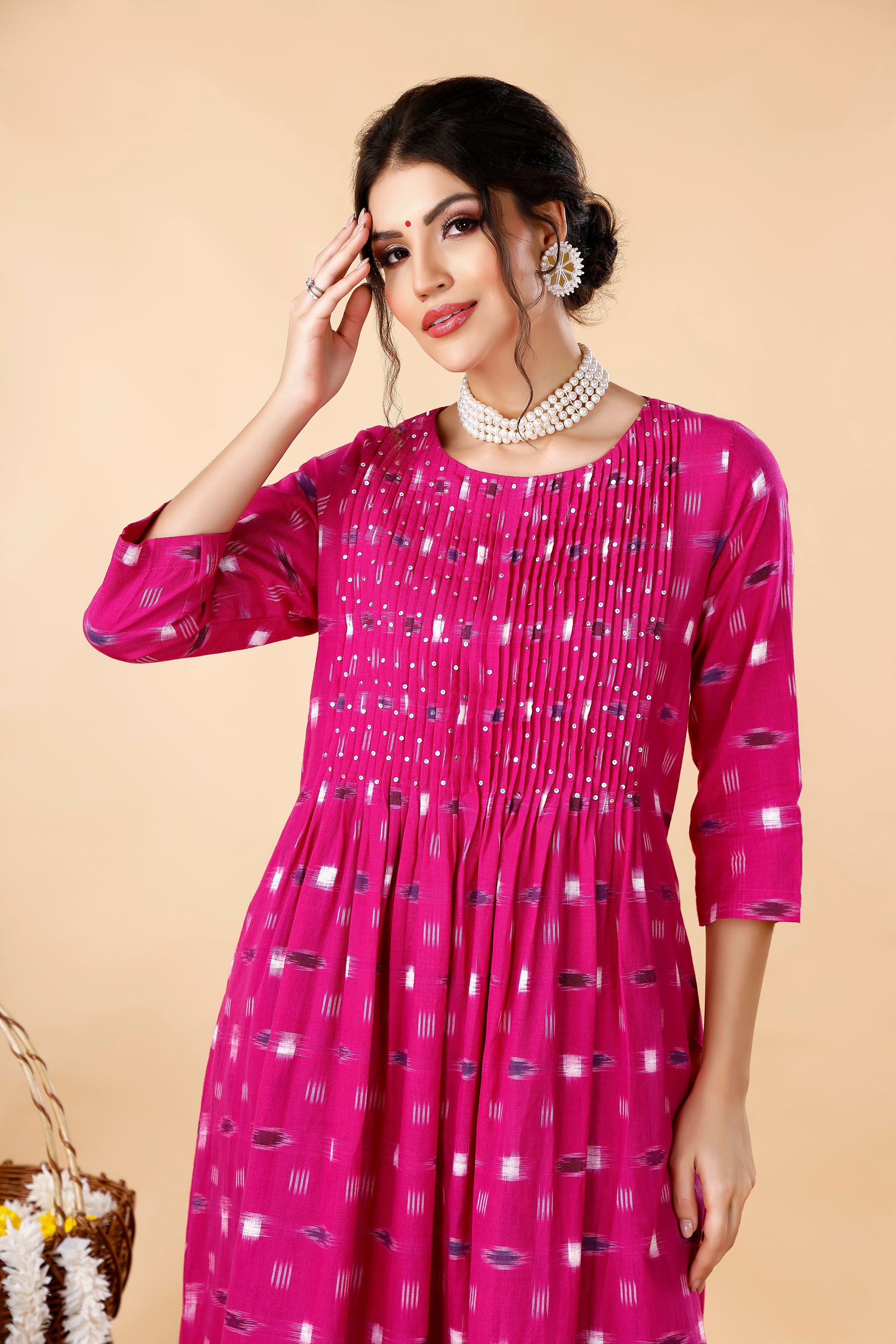 Ikat Bandhej Coord Set