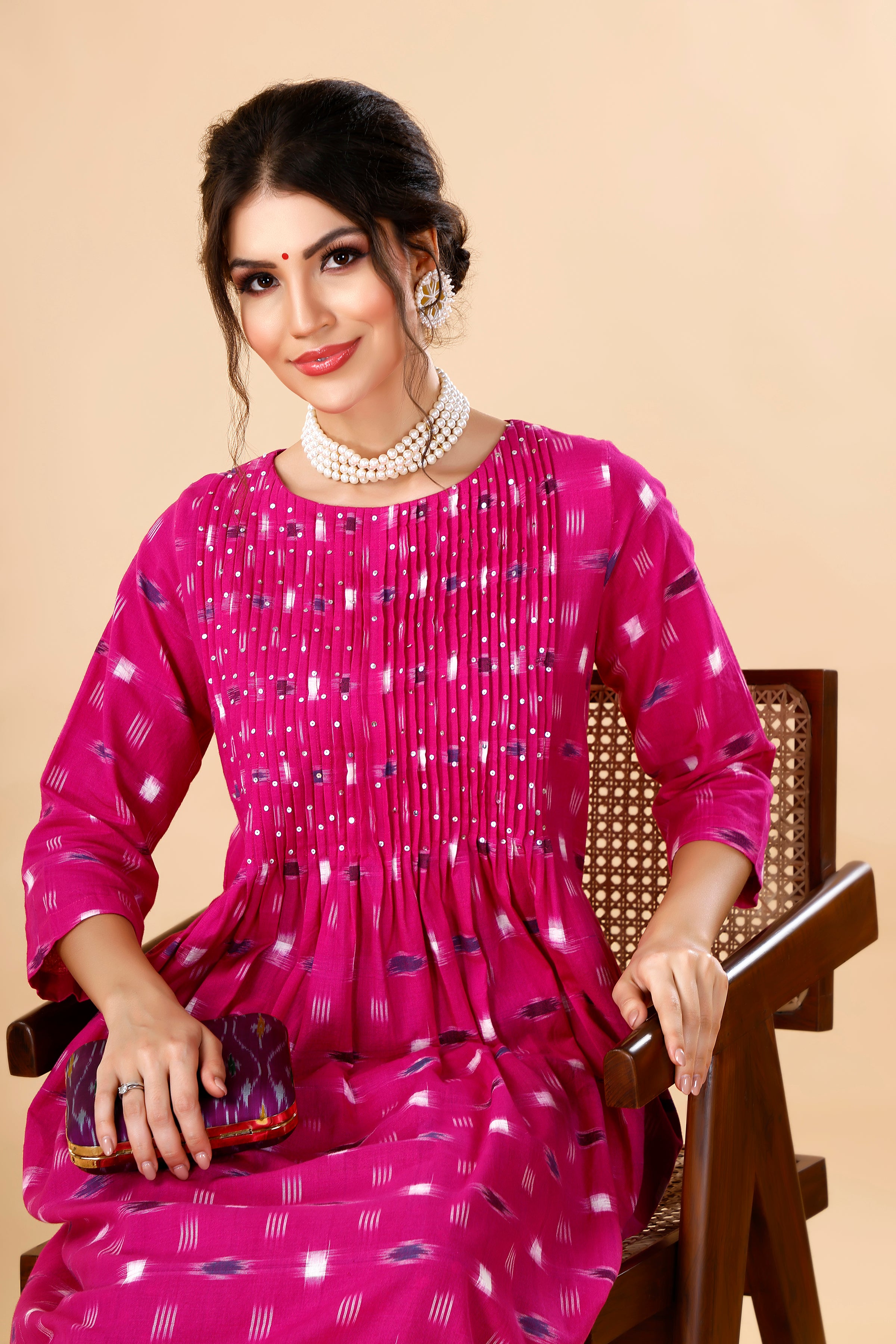 Ikat Bandhej Coord Set