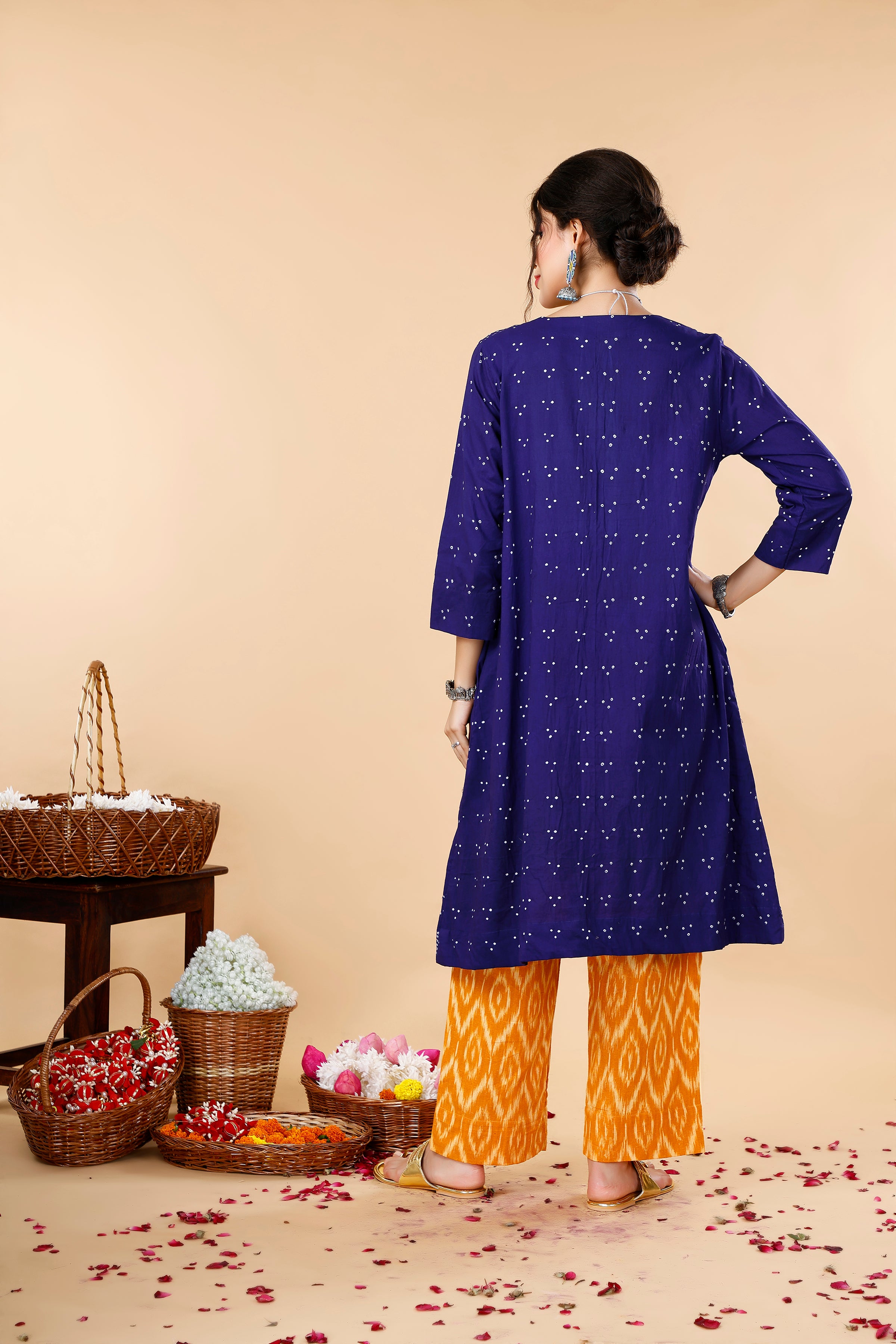 Bandhej Ikat Coord Set