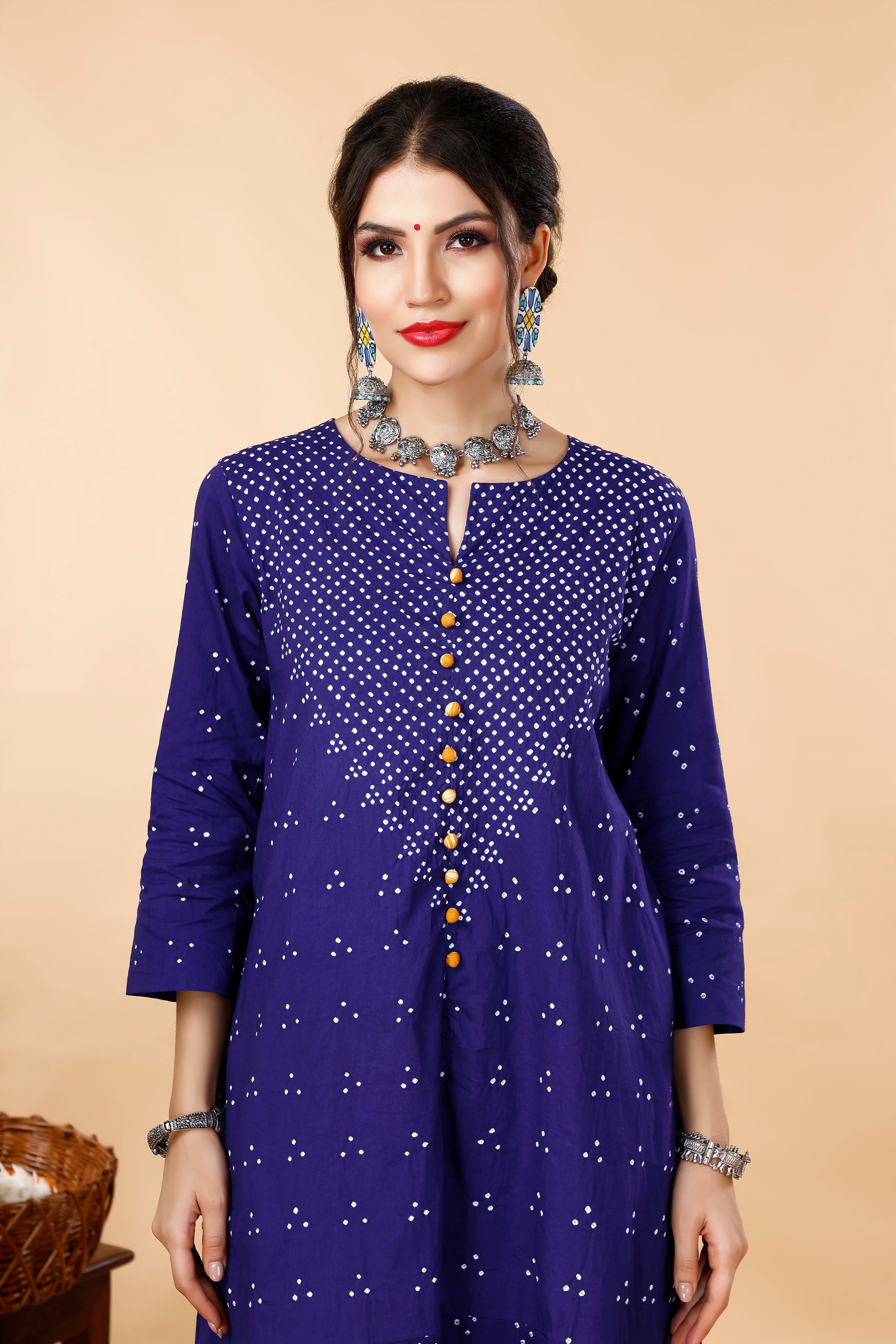 Bandhej Ikat Coord Set
