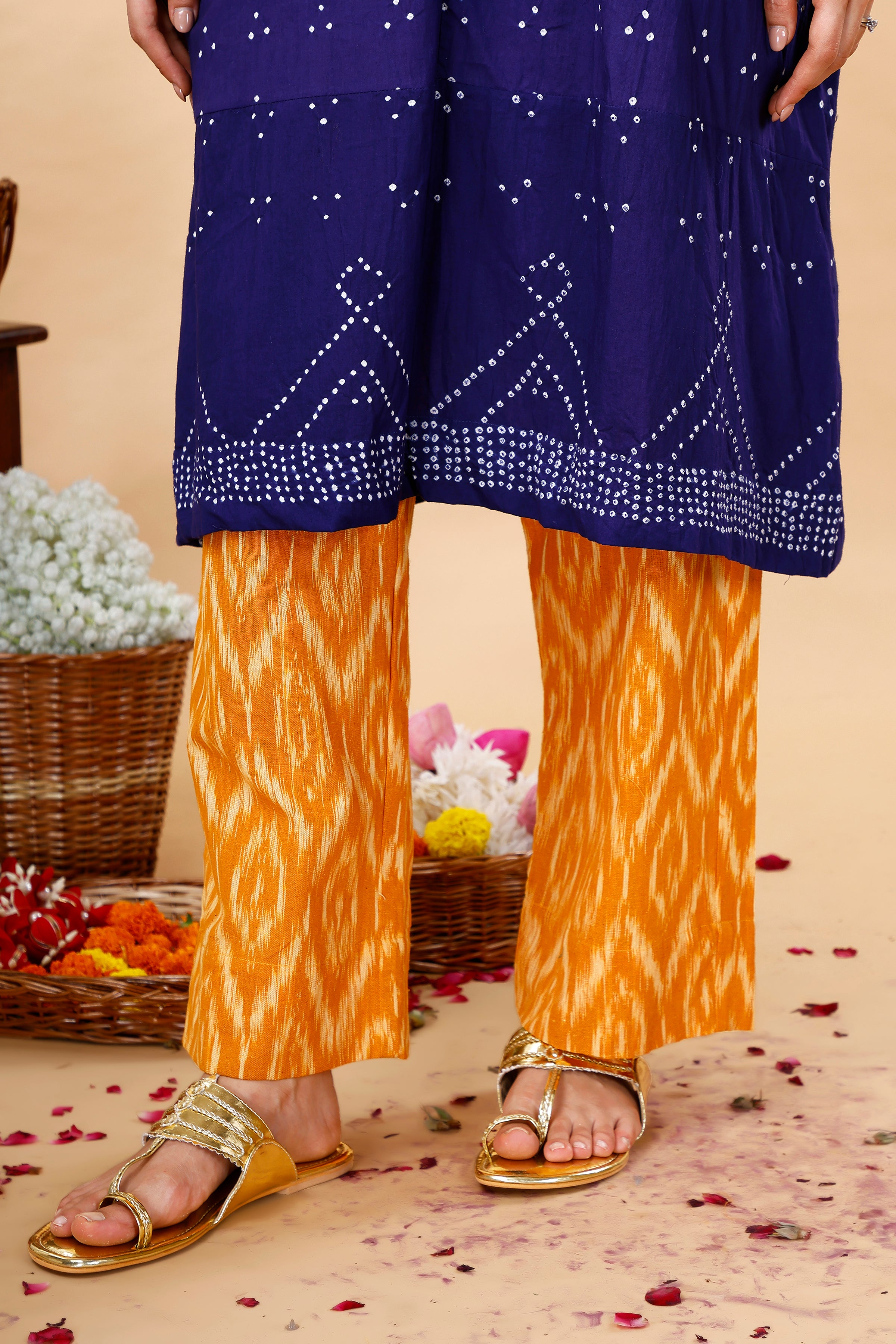 Bandhej Ikat Coord Set