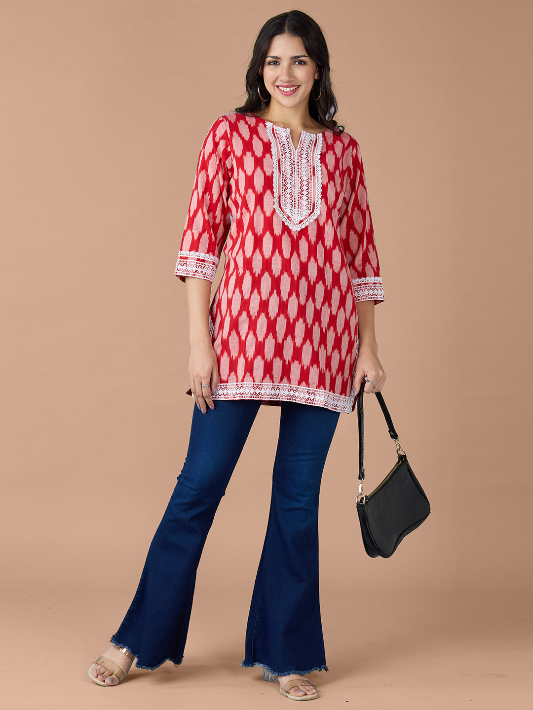 Red Ikat Kurti