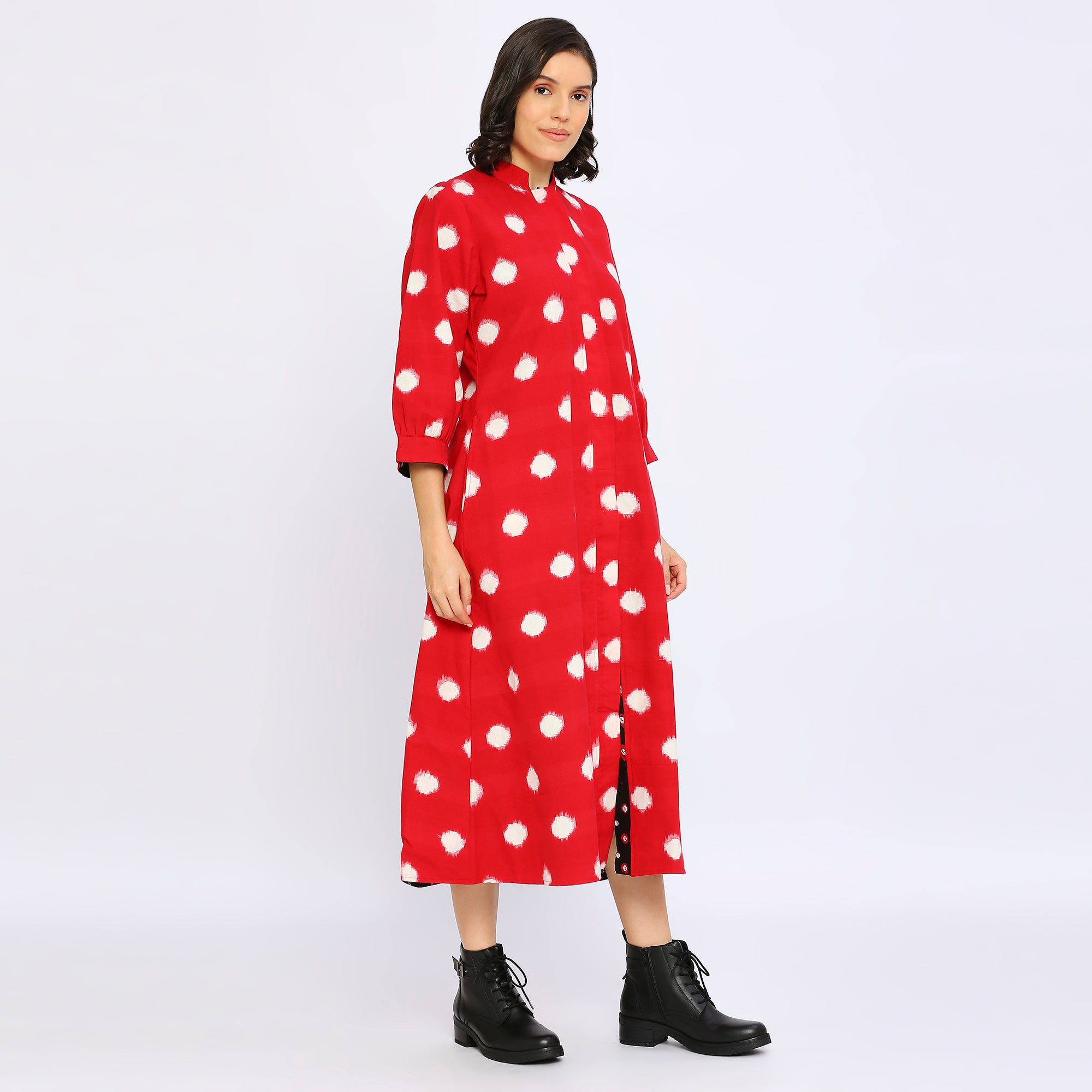 Reversible Bandhej Ikkat Dress - World of Ikkat