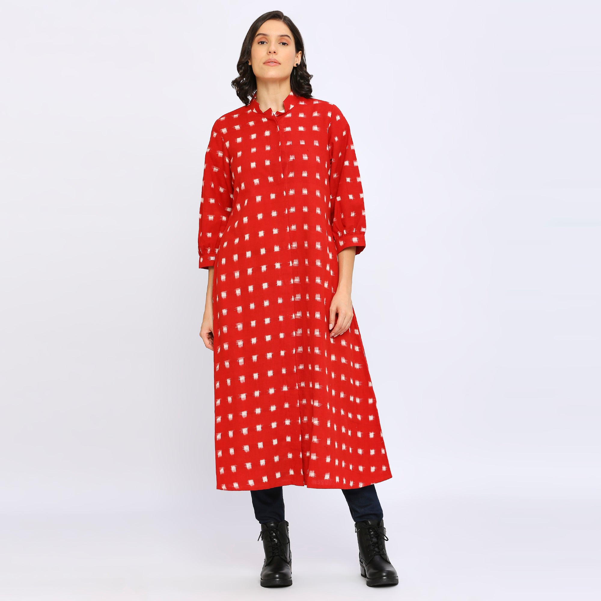 Cherry Ikat Jacket Dress