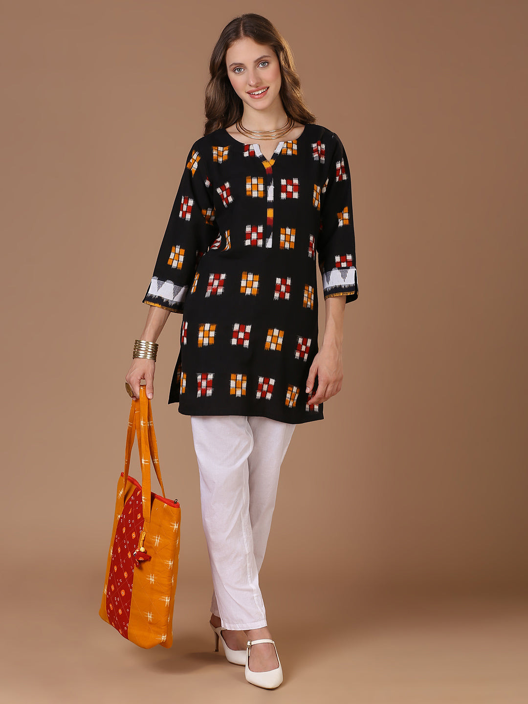 Double Ikat Kurta