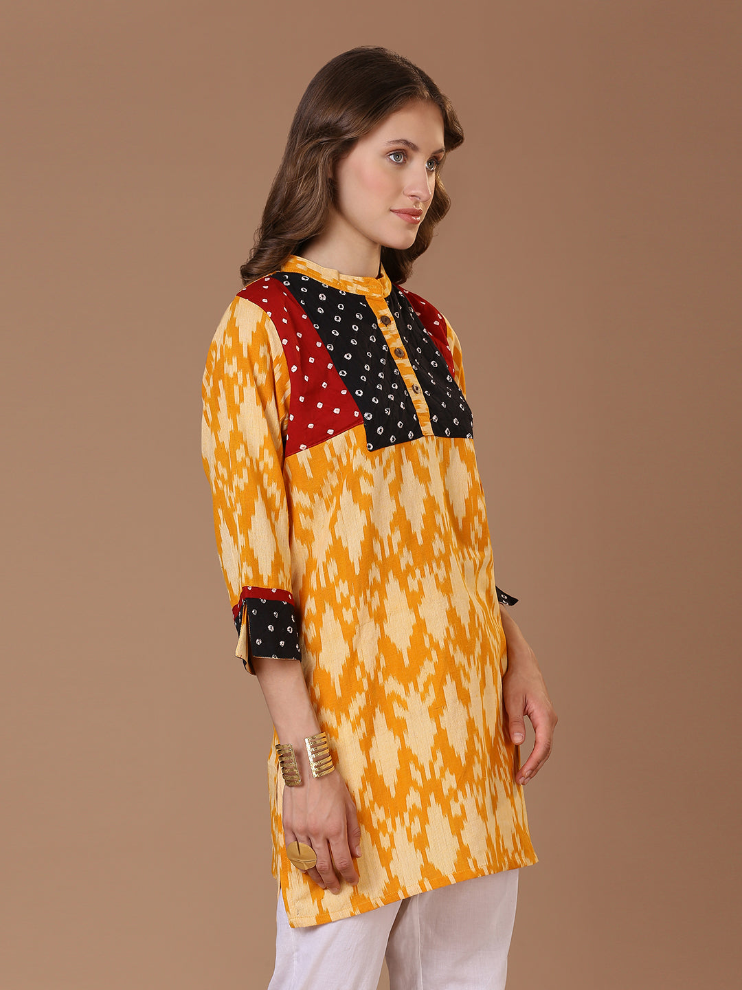 Bandhej Ikat Kurta