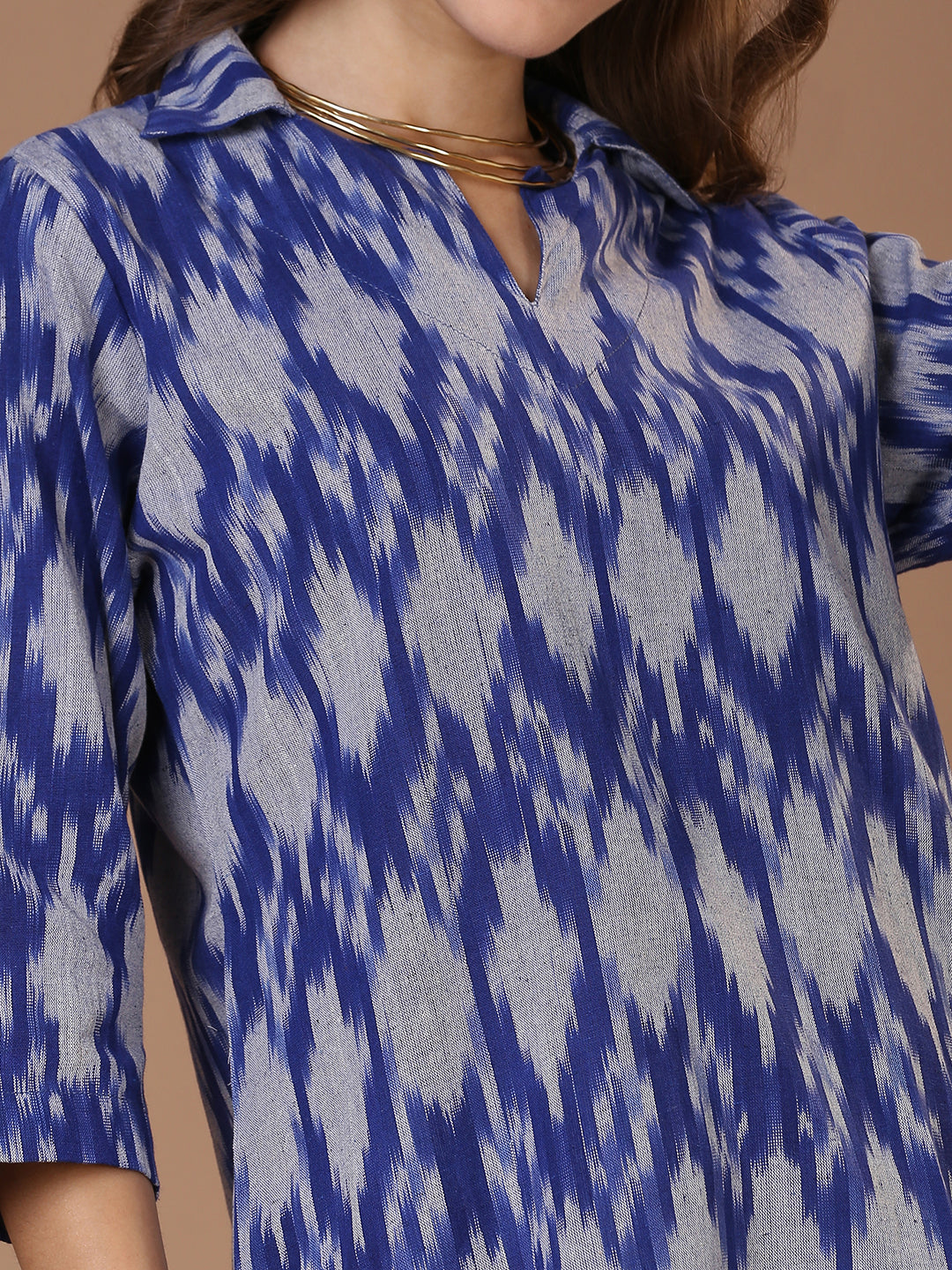 Indigo Ikat Kurta