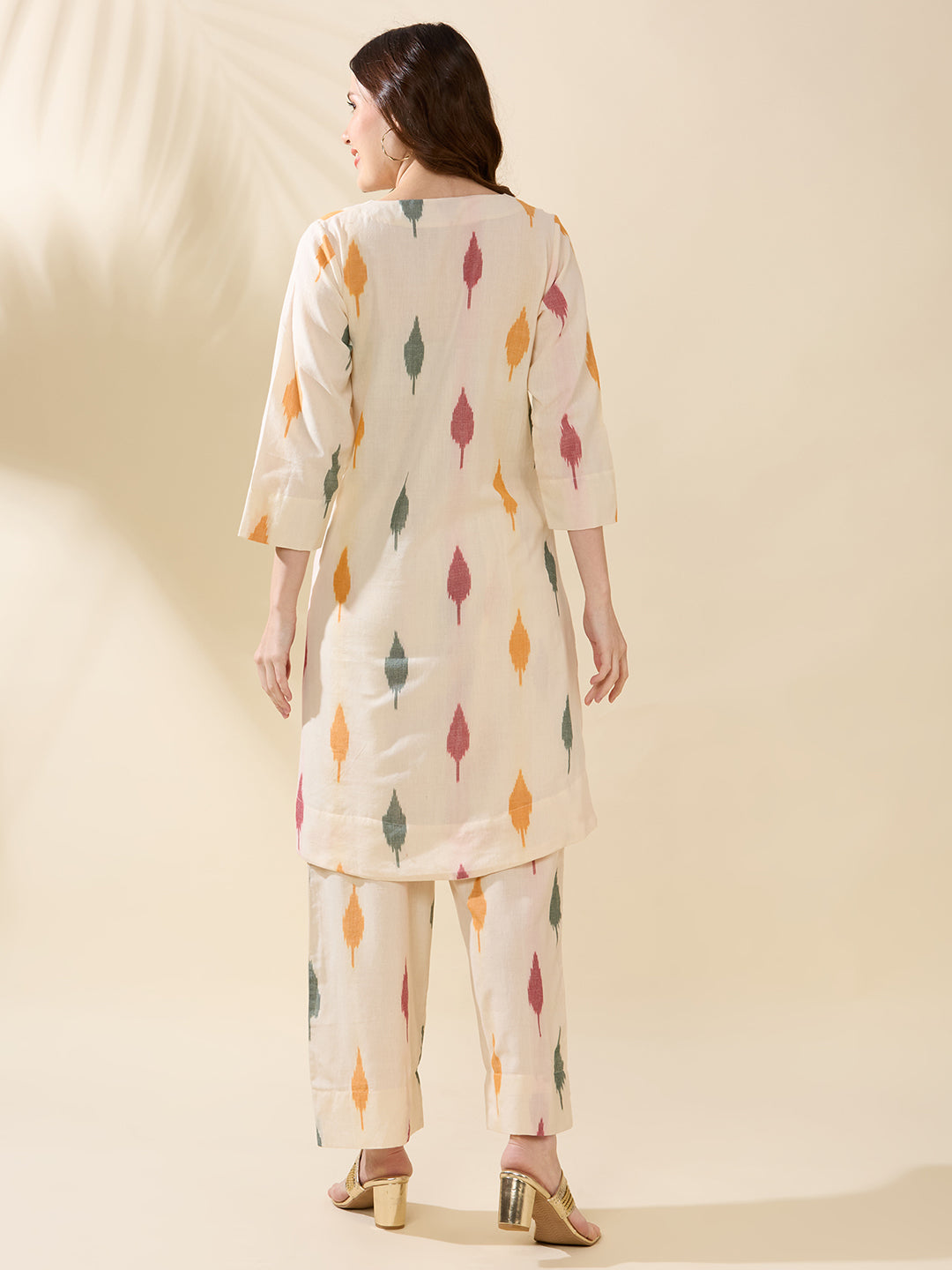 White Ikat Coord Set