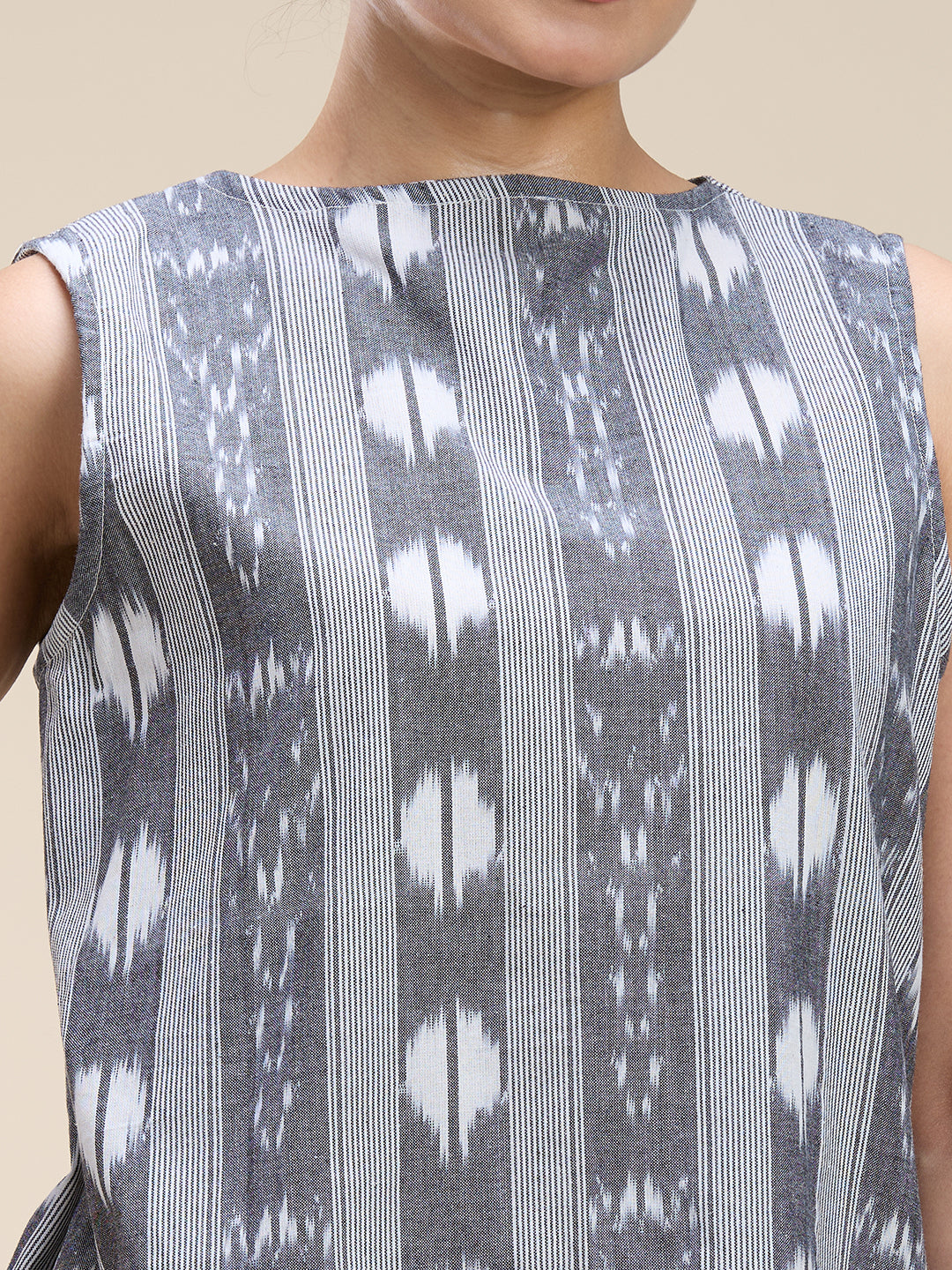 Grey Ikat Coord Set