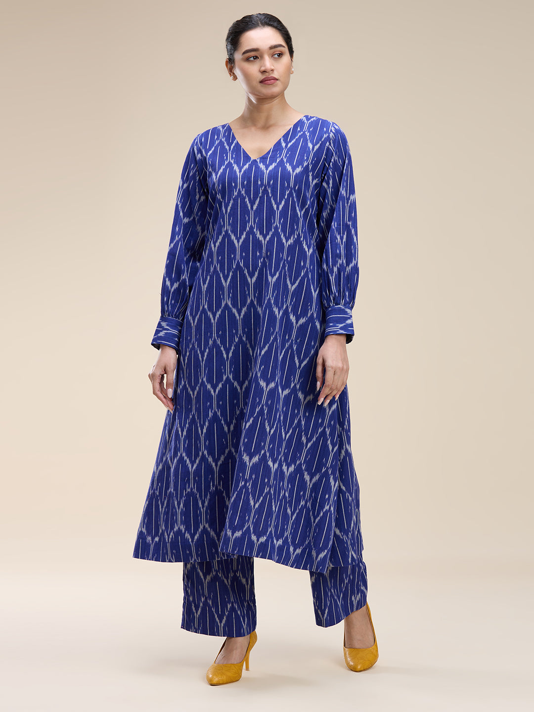 Indigo Ikat Coord Set