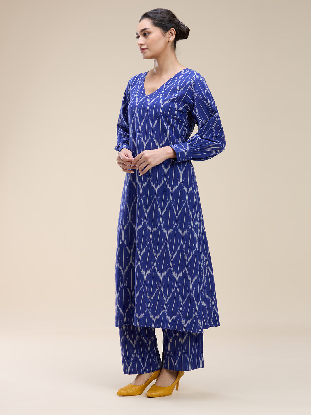 Indigo Ikat Coord Set