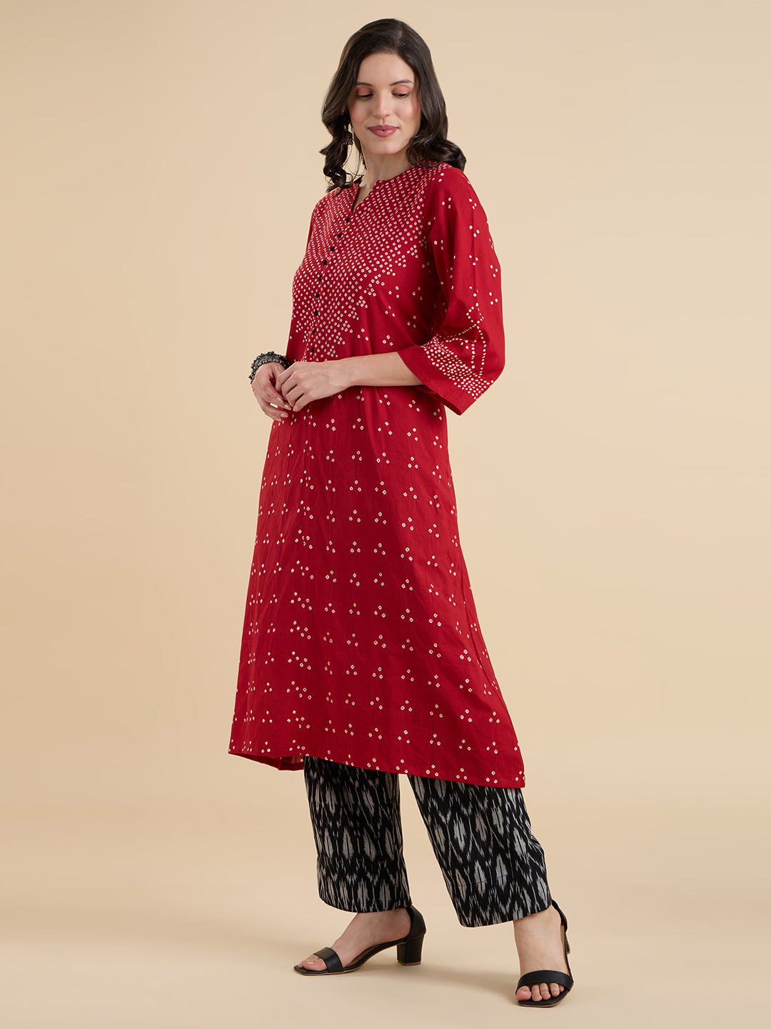 Bandhej Ikat Coord Set