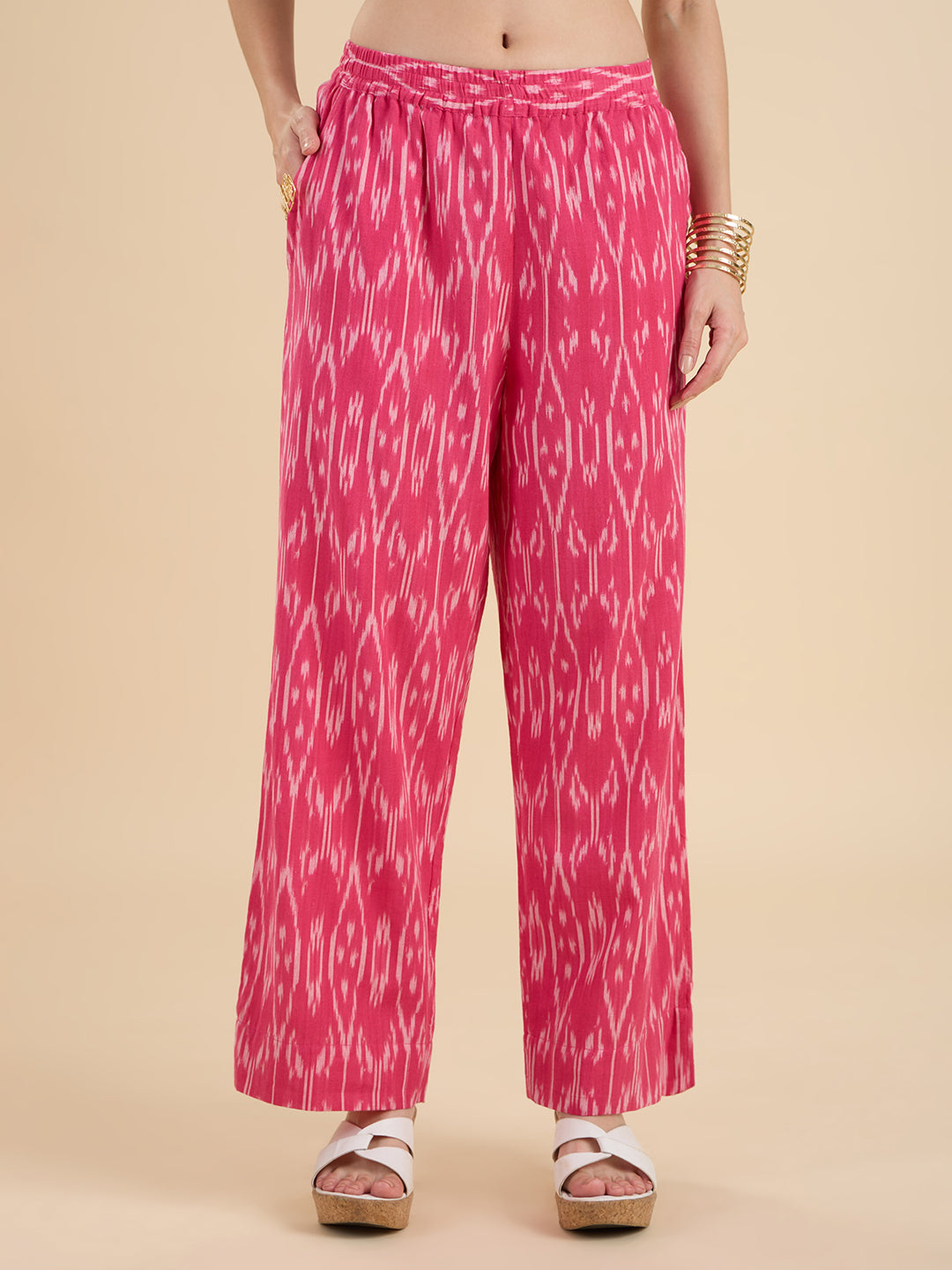 Pink Ikat Coord Set