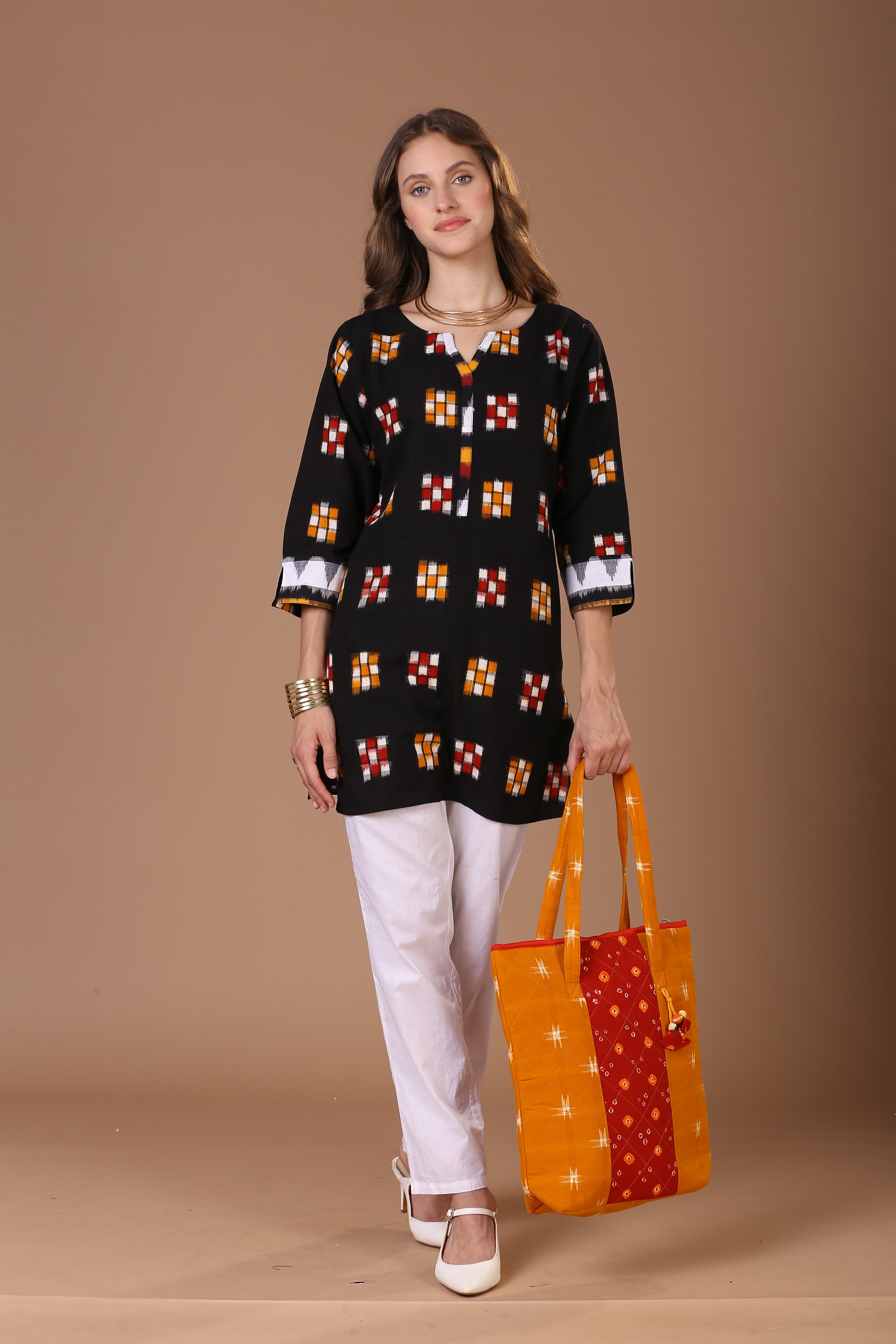 Double Ikat Kurta