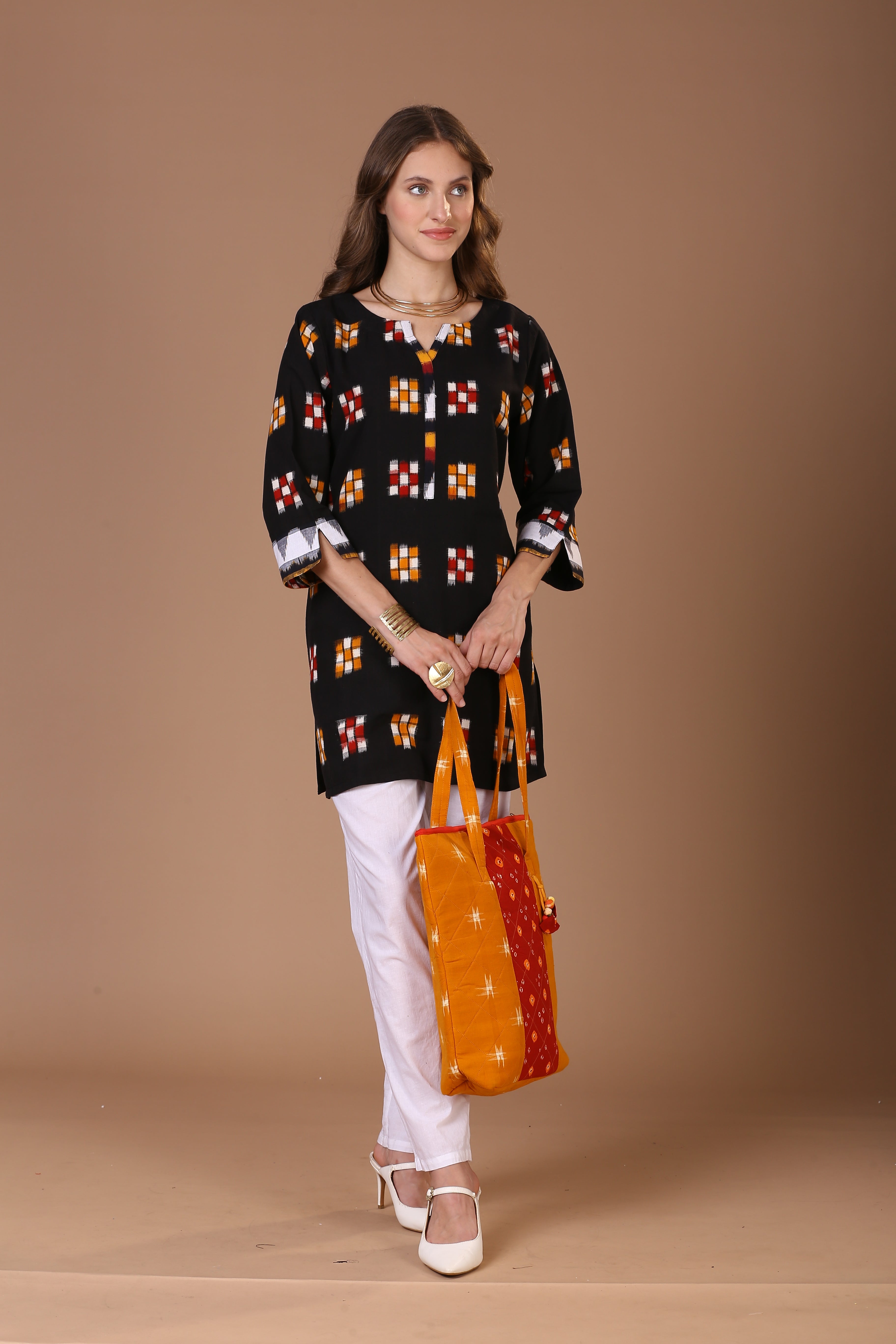 Double Ikat Kurta