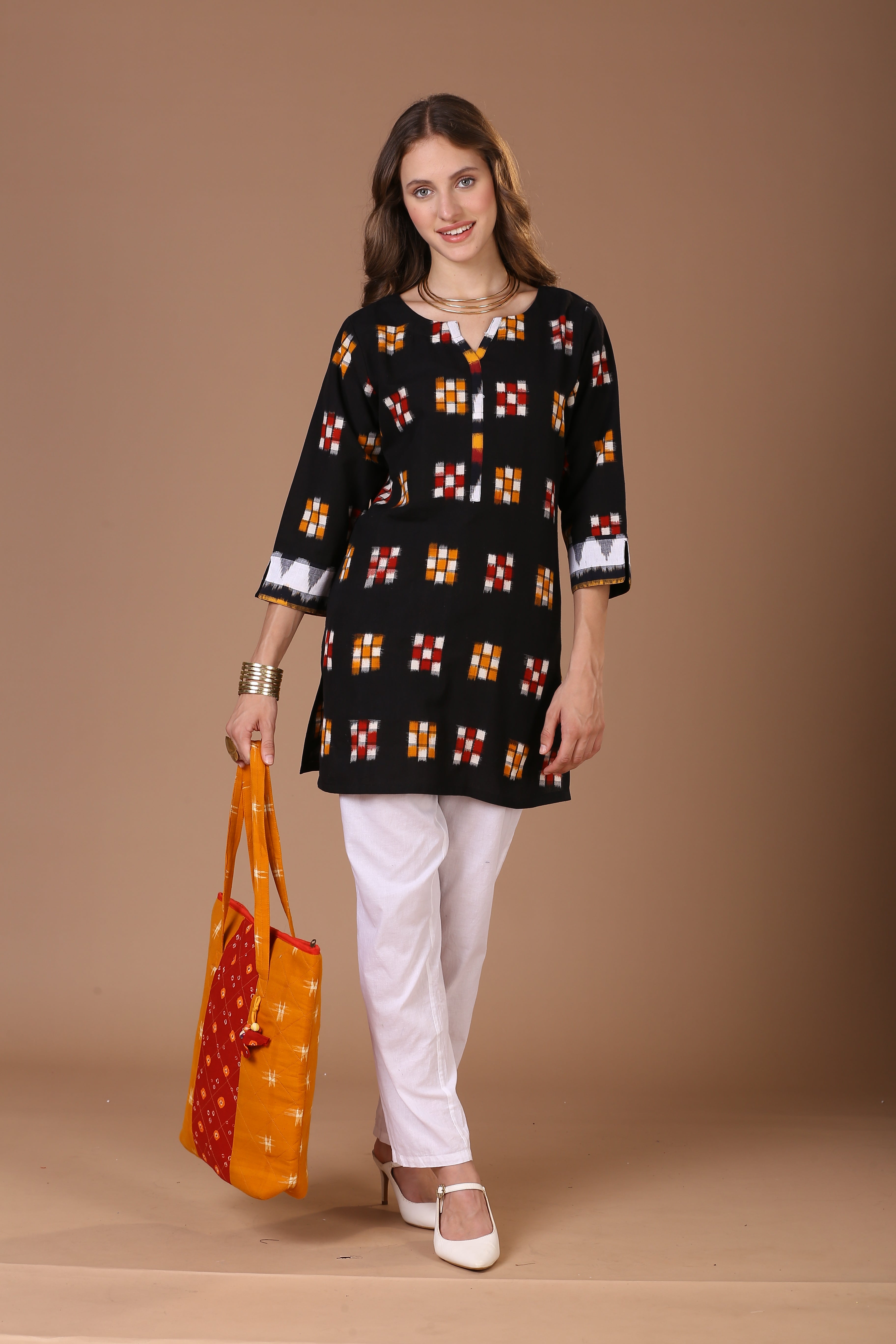 Double Ikat Kurta