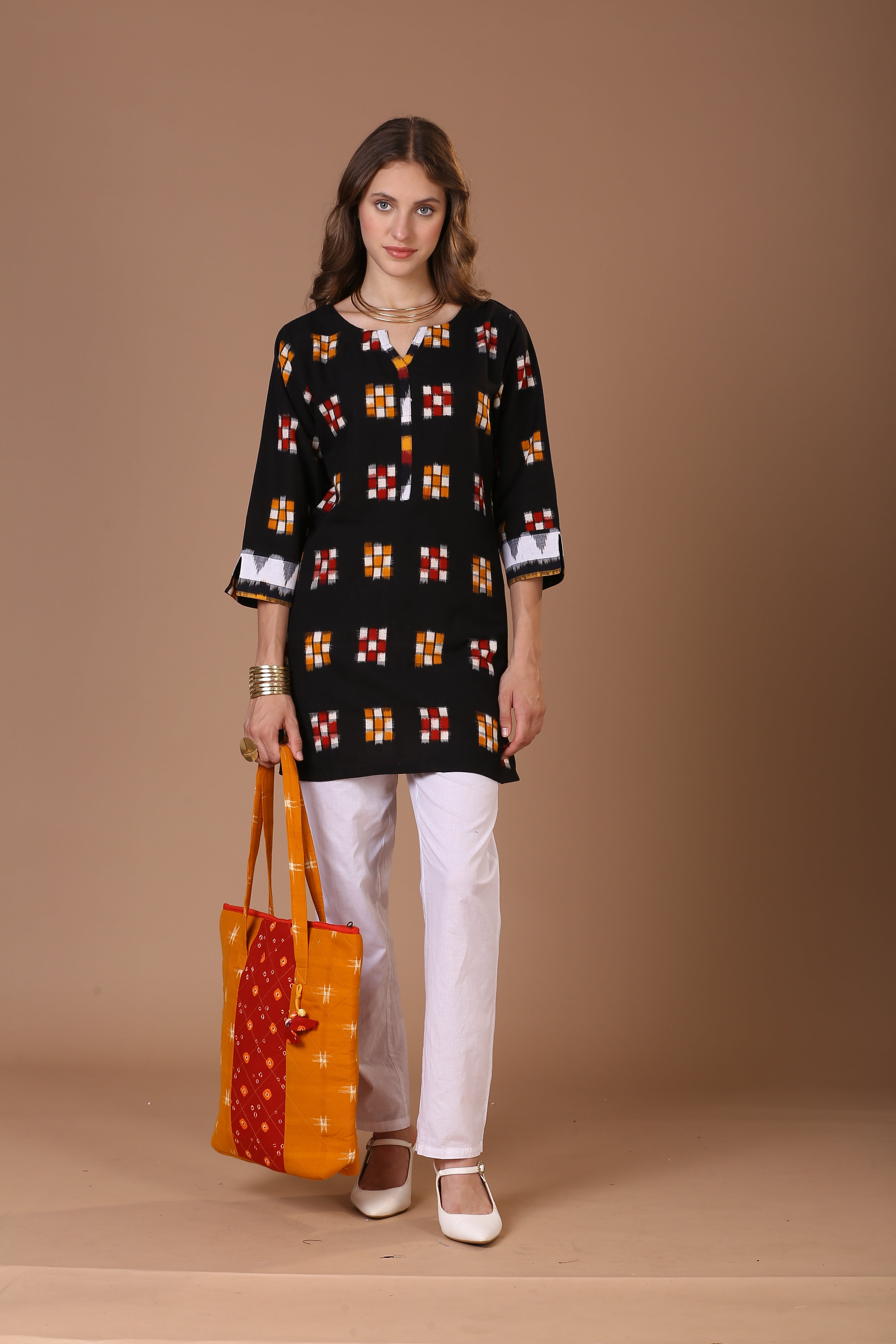 Double Ikat Kurta