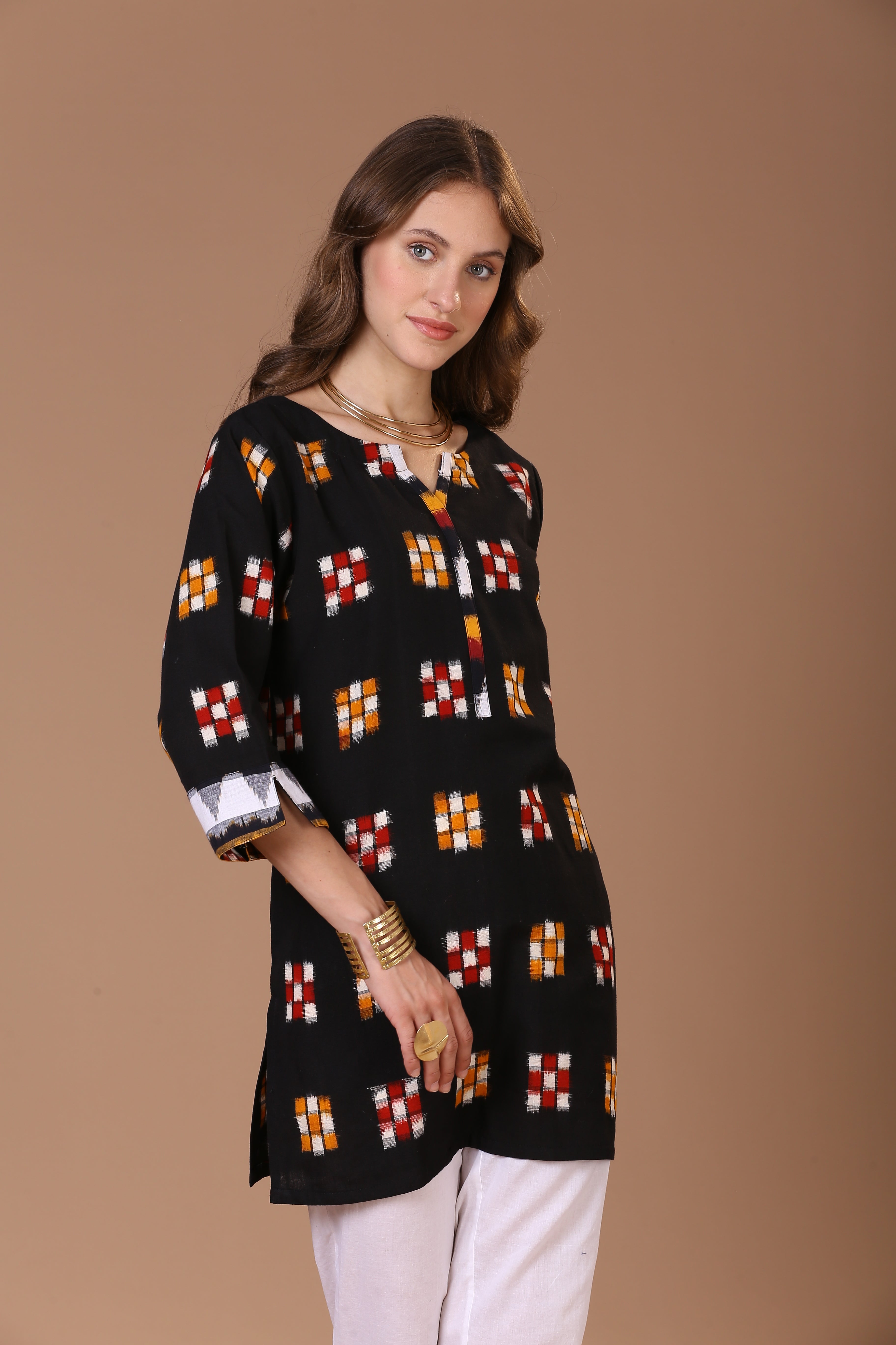 Double Ikat Kurta