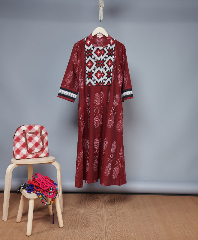 Telia Rumal Ikat Jacket Dress