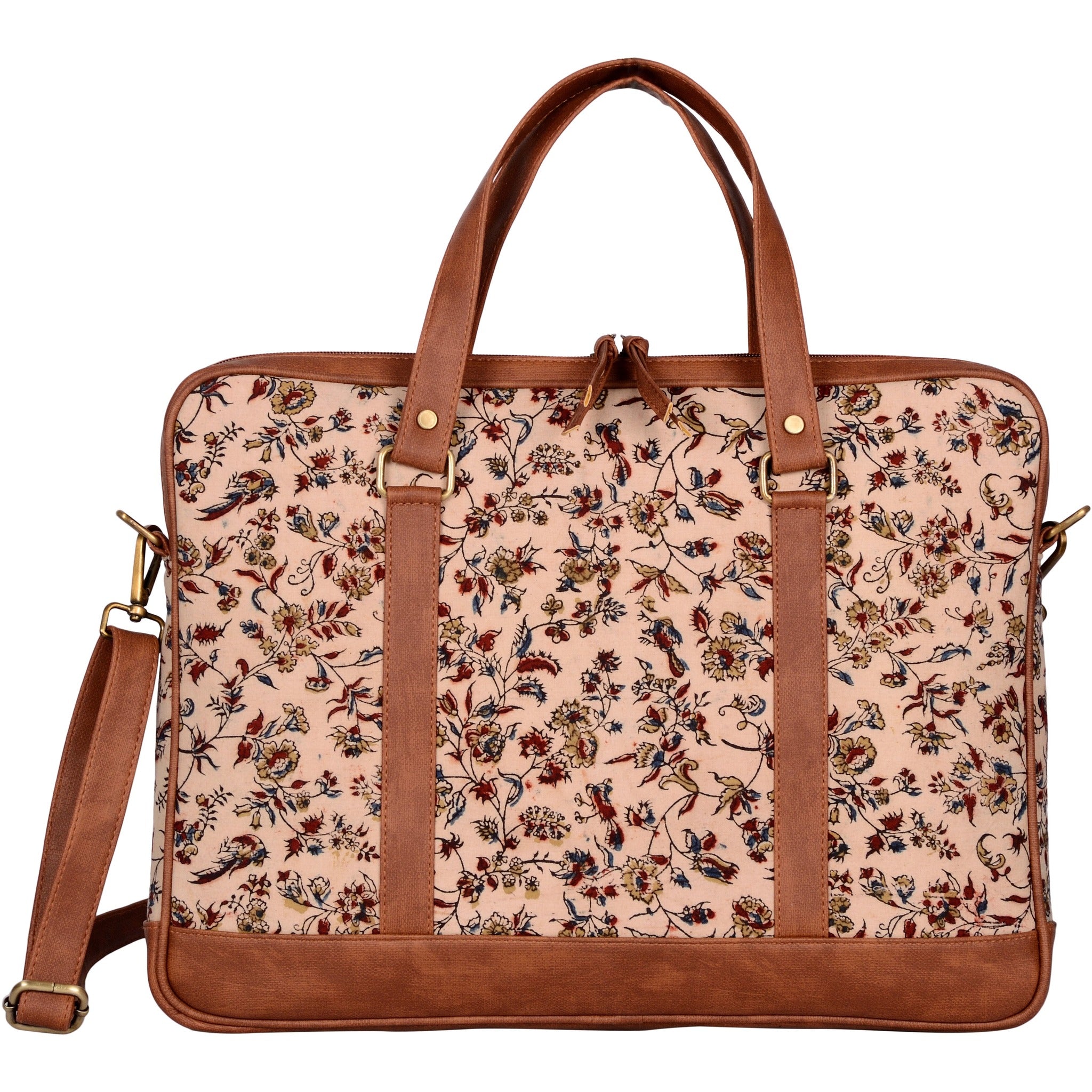 Andhra Hand Kalamkari Laptop Bag (13" to 15")