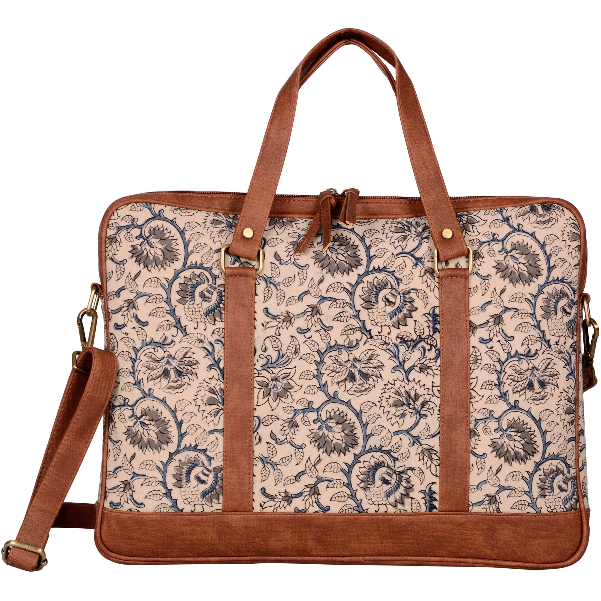 Andhra Hand Kalamkari Laptop Bag (13" to 15")