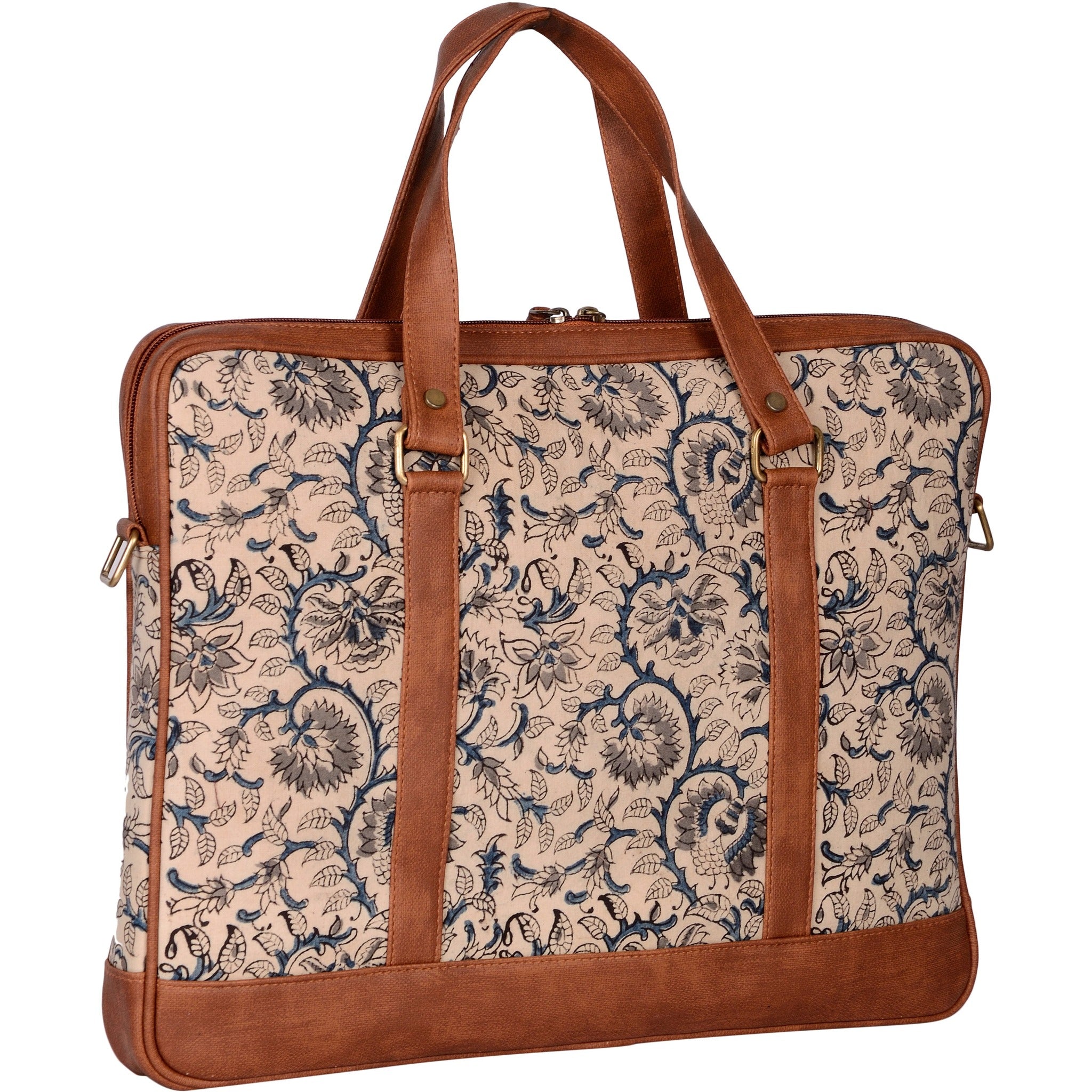 Andhra Hand Kalamkari Laptop Bag (13" to 15")