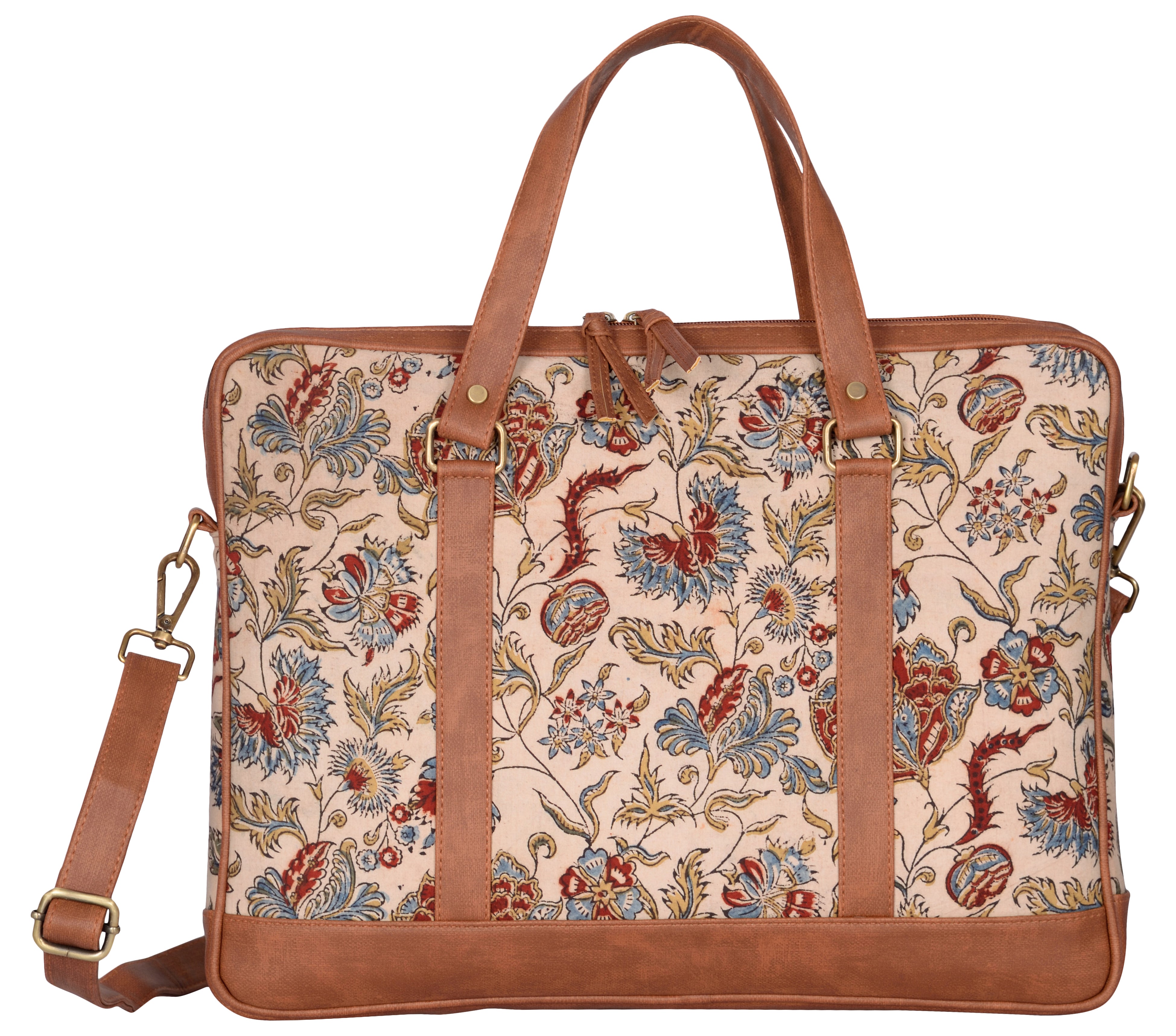 Andhra Hand Kalamkari Laptop Bag (13" to 15")