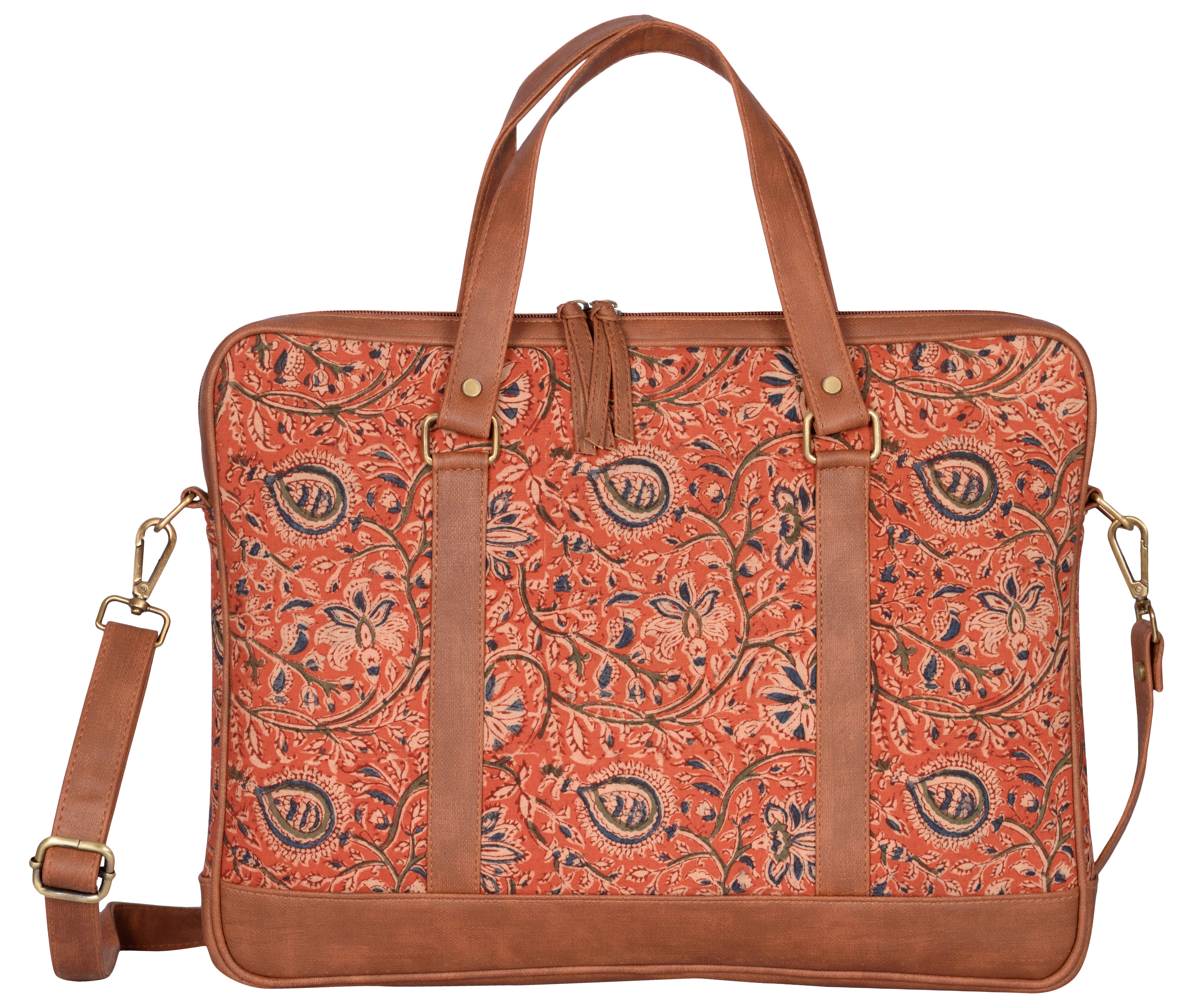 Andhra Hand Kalamkari Laptop Bag (13" to 15")