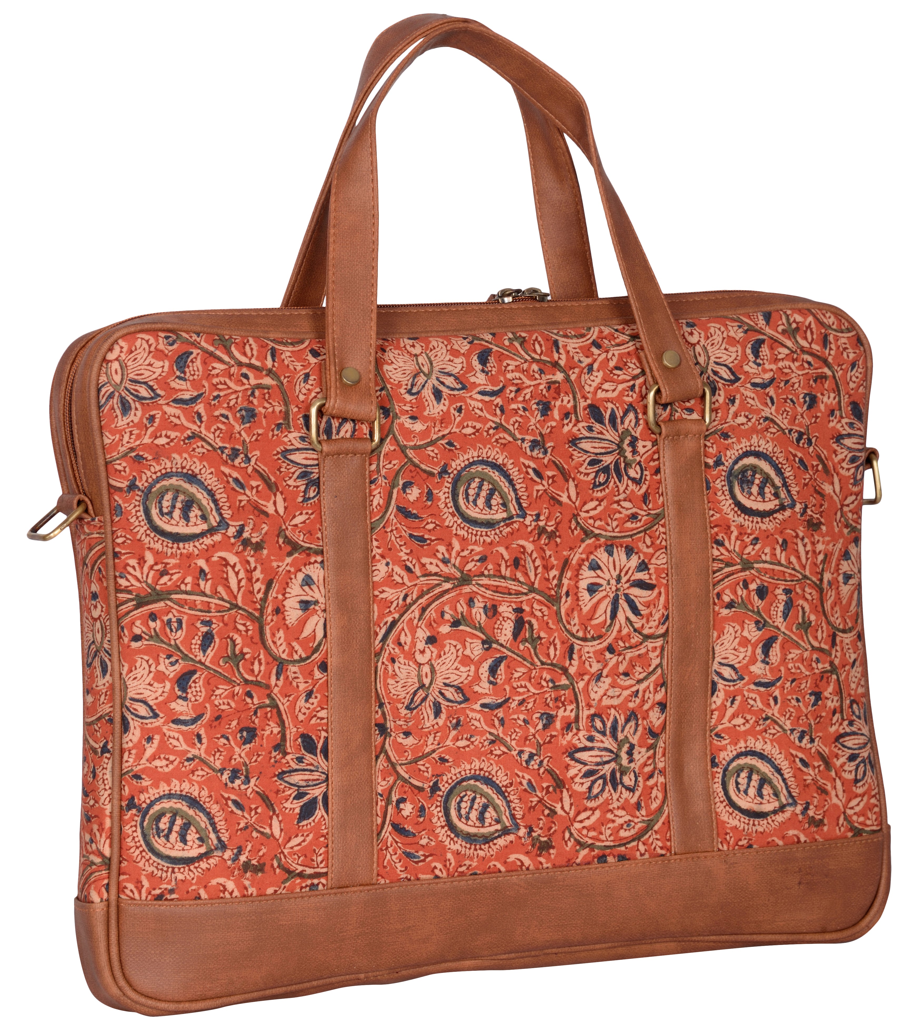 Andhra Hand Kalamkari Laptop Bag (13" to 15")