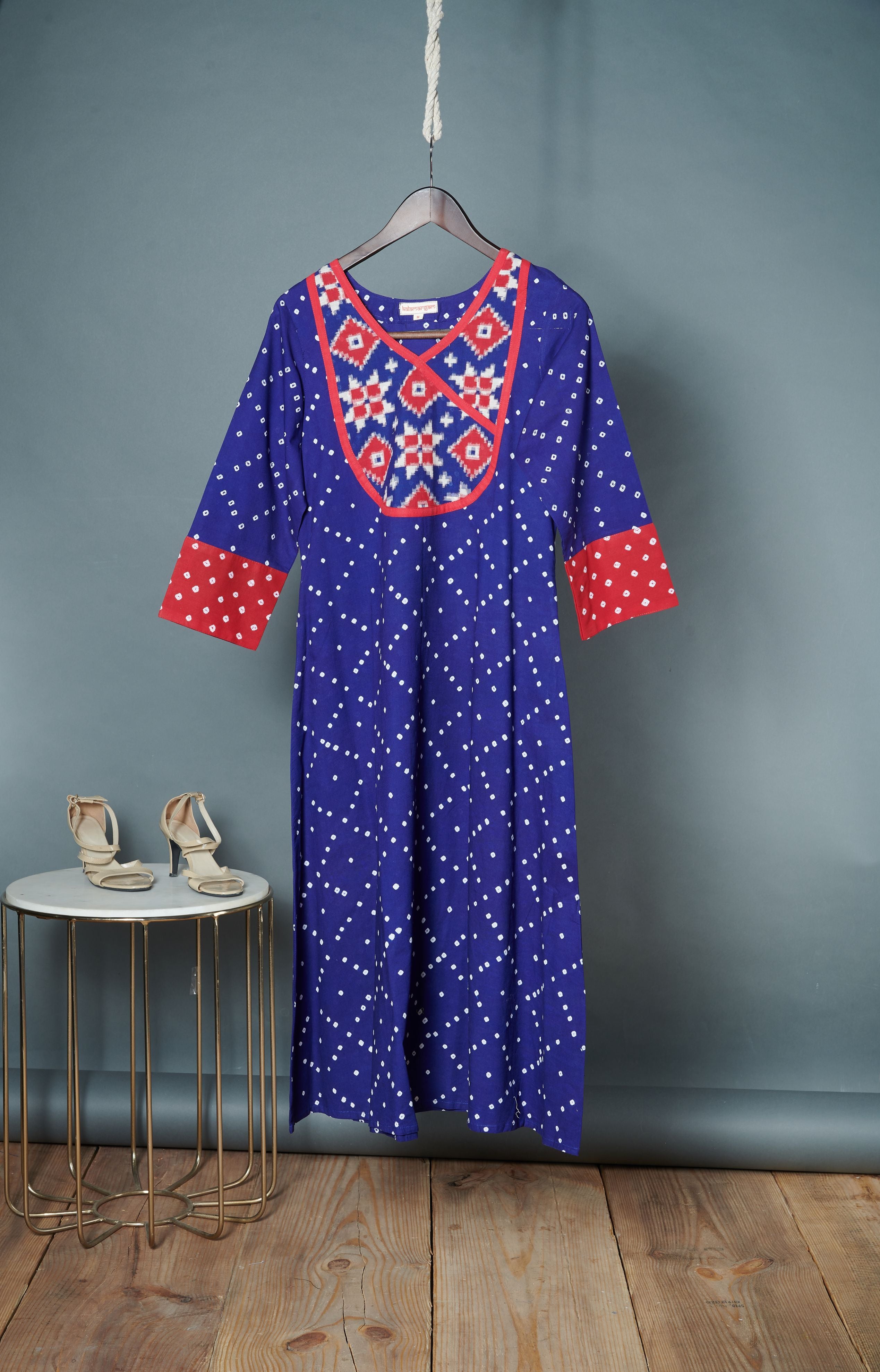 Bandhej Telia Rumal Kurta
