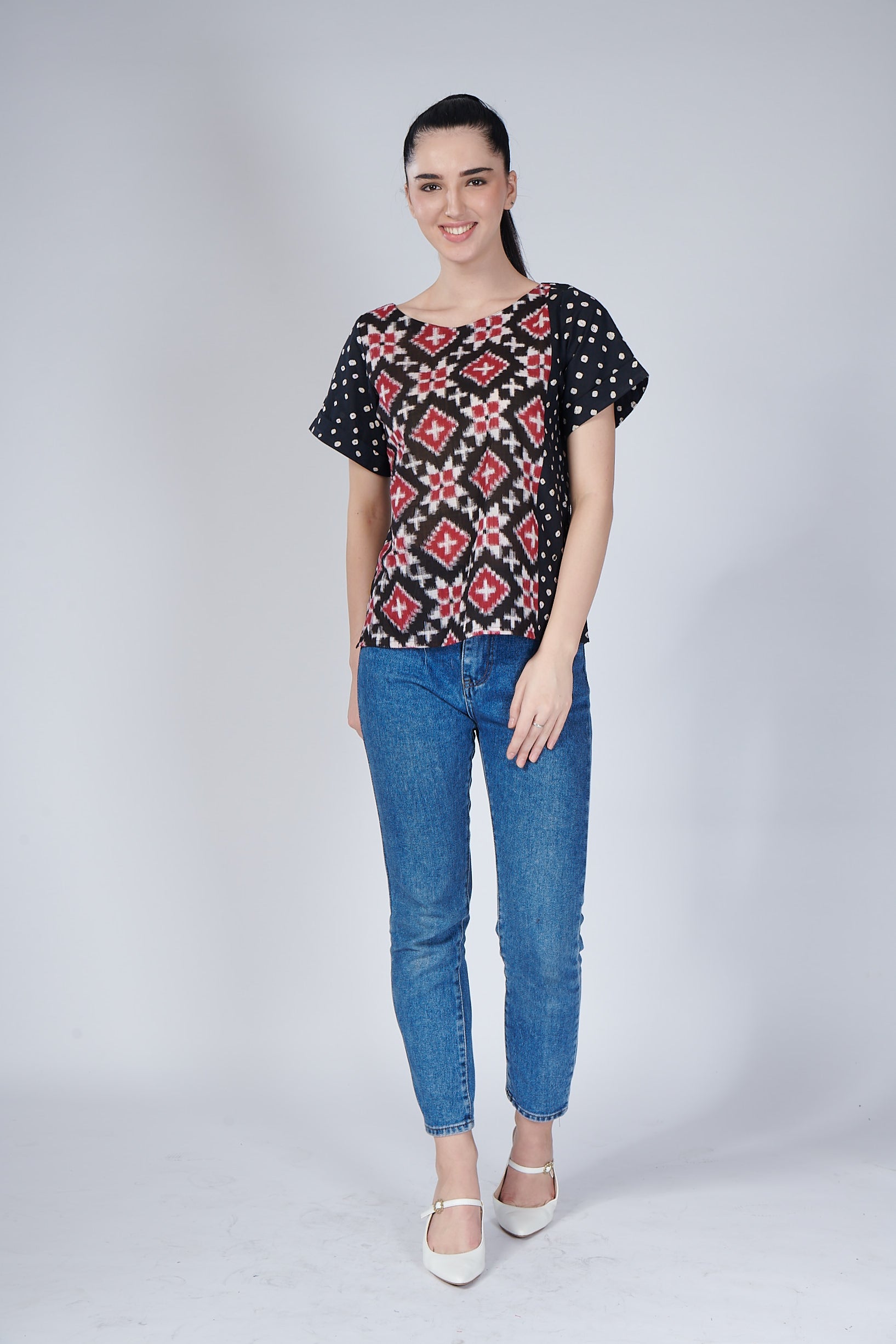 Telia Rumal Ikat Top