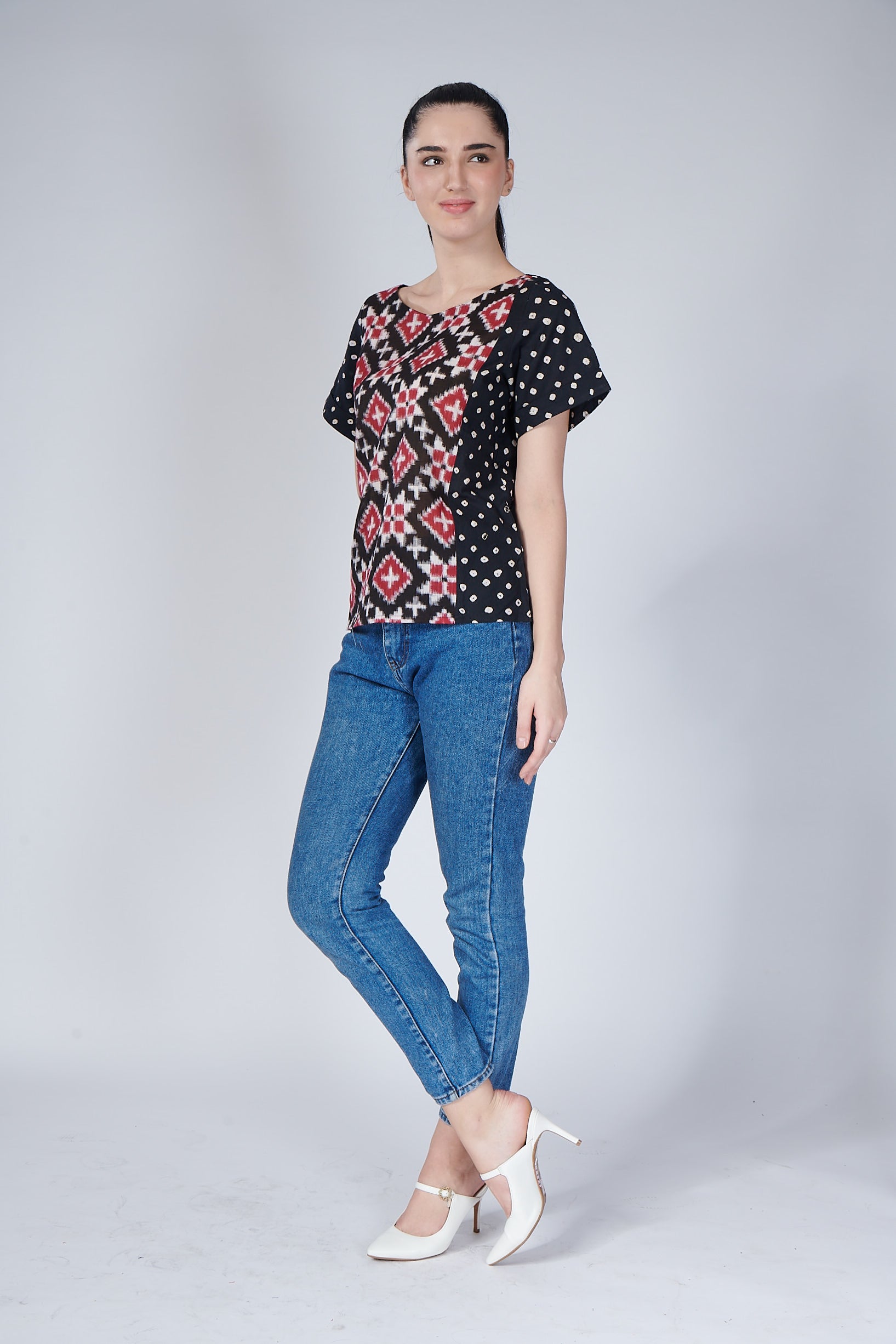 Telia Rumal Ikat Top