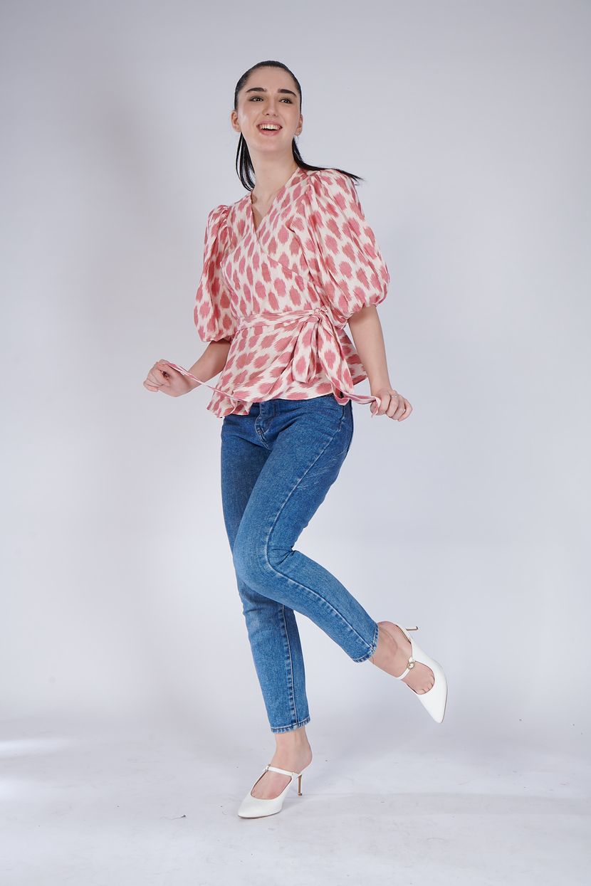 Ikat Wrap Top