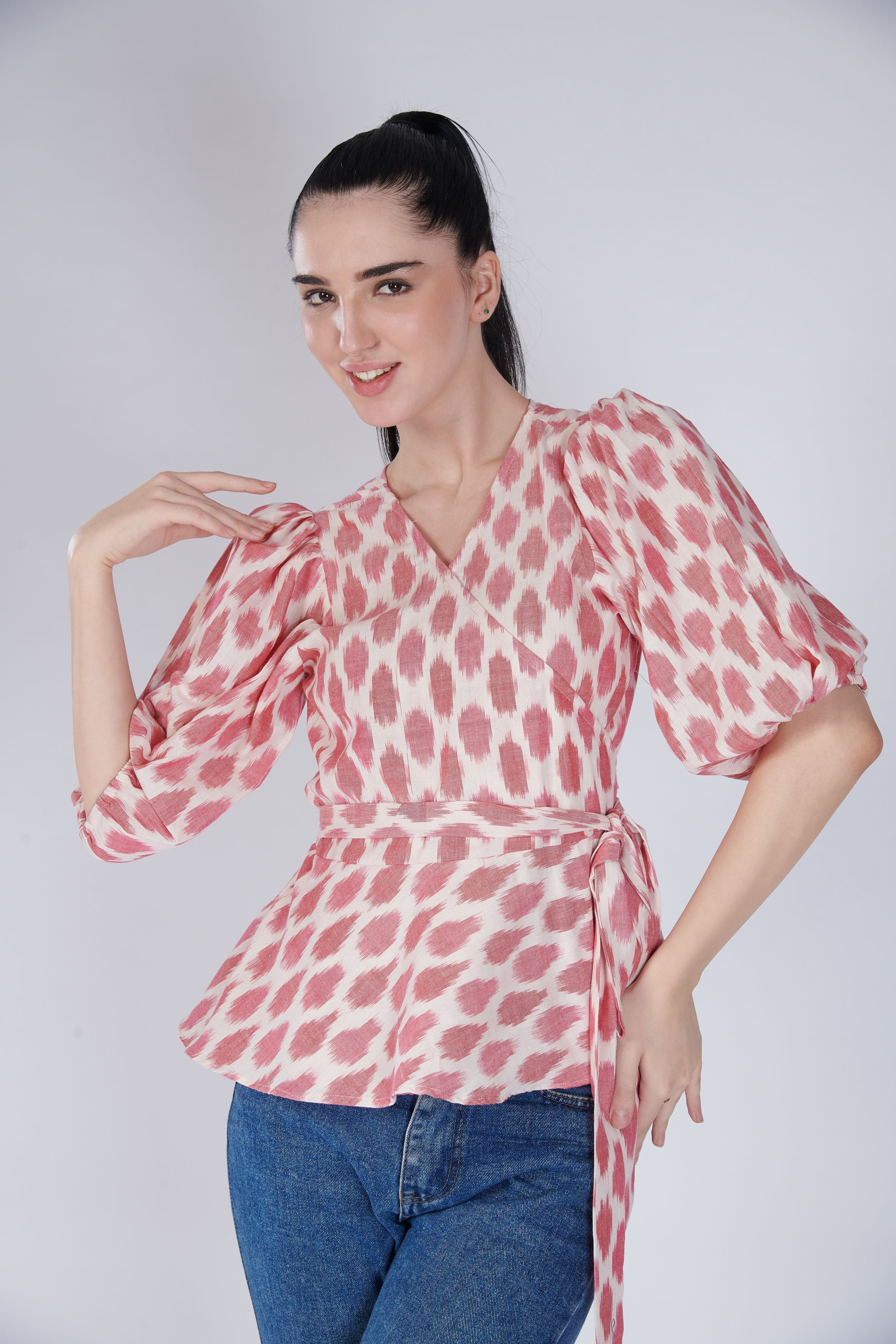 Ikat Wrap Top