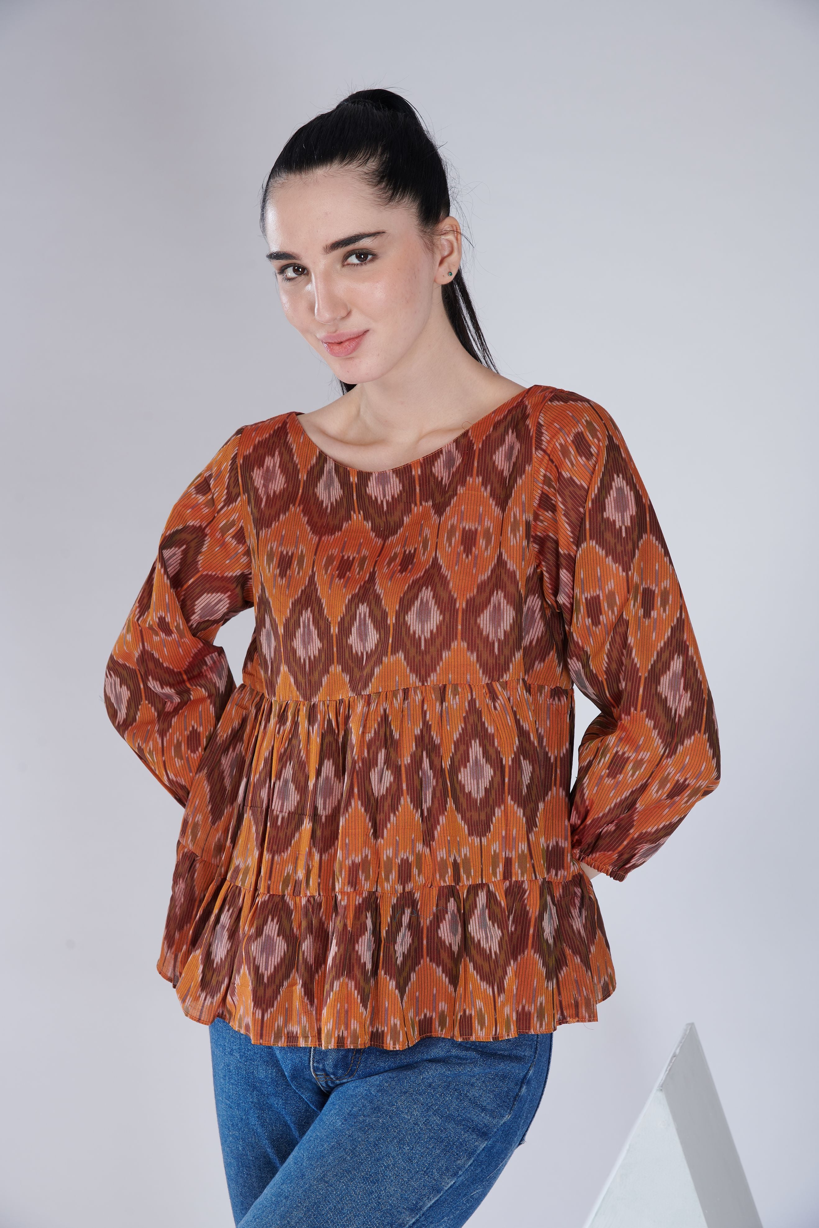 Ikat Tier Top