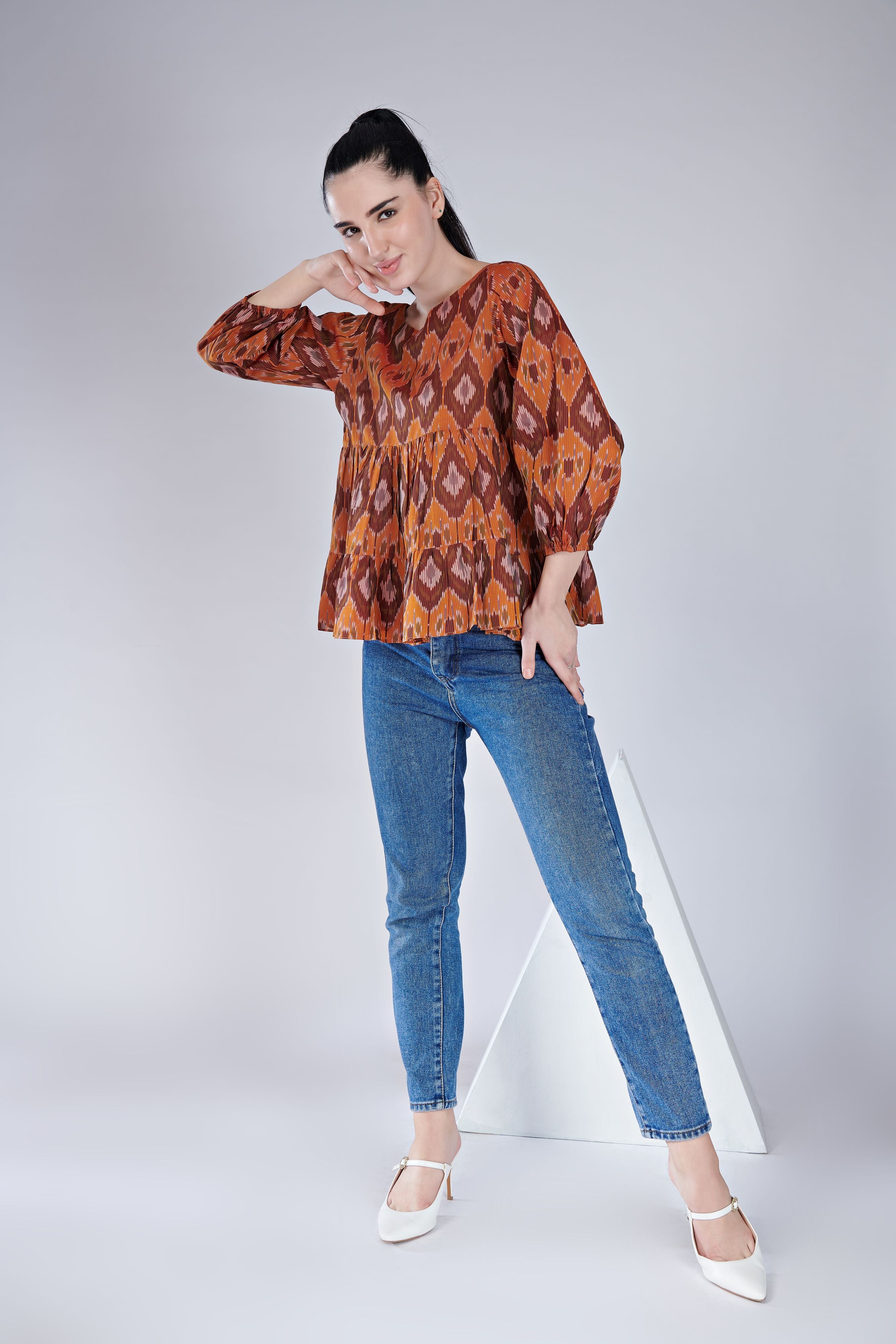 Ikat Tier Top