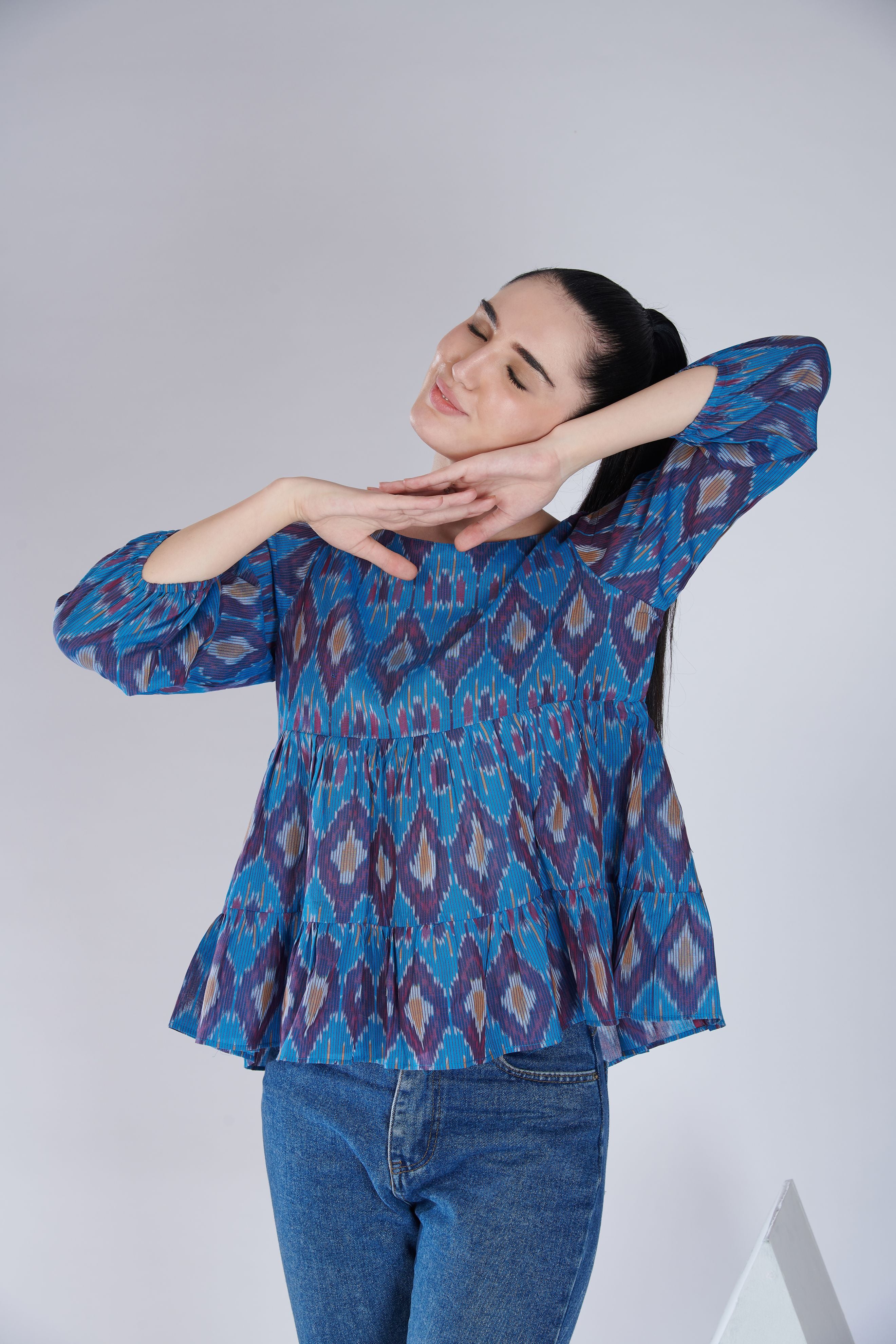 Ikat Tier Top