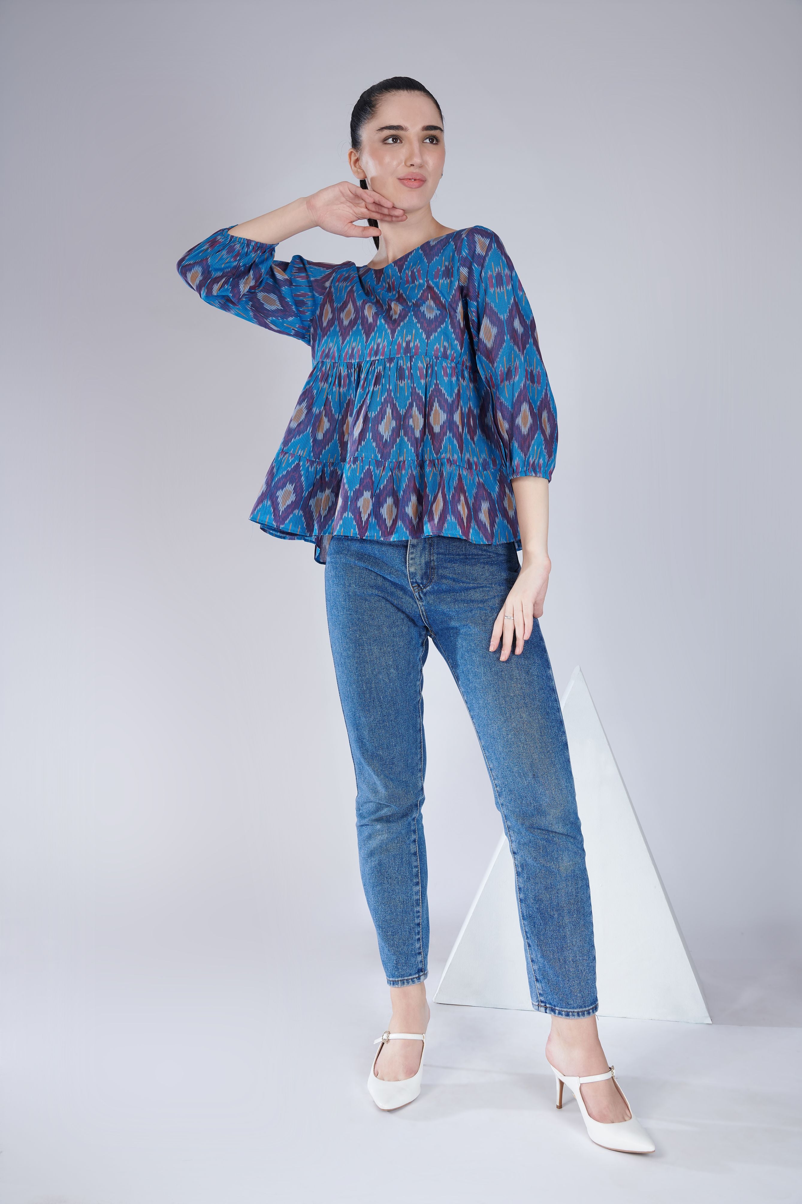 Ikat Tier Top
