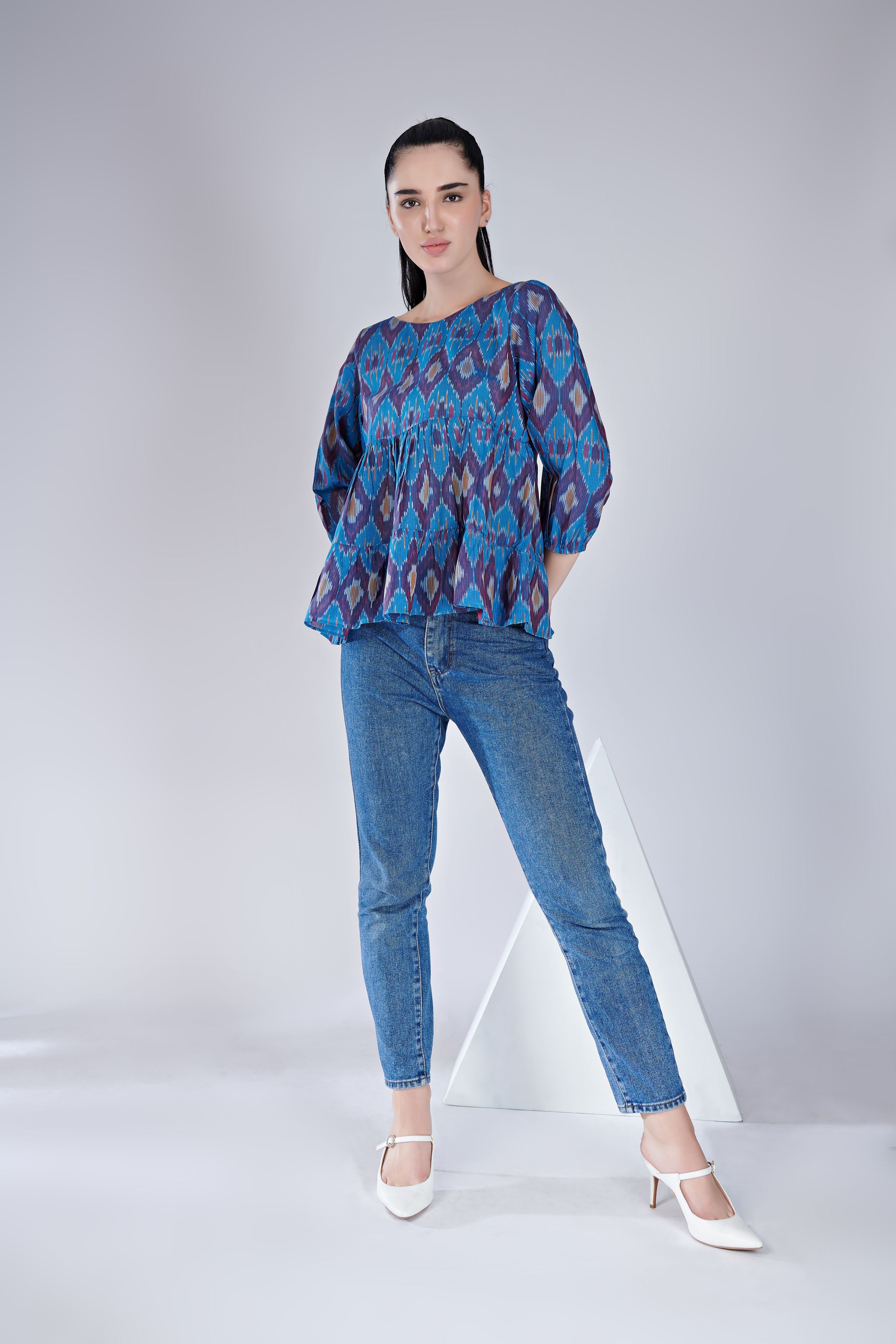 Ikat Tier Top
