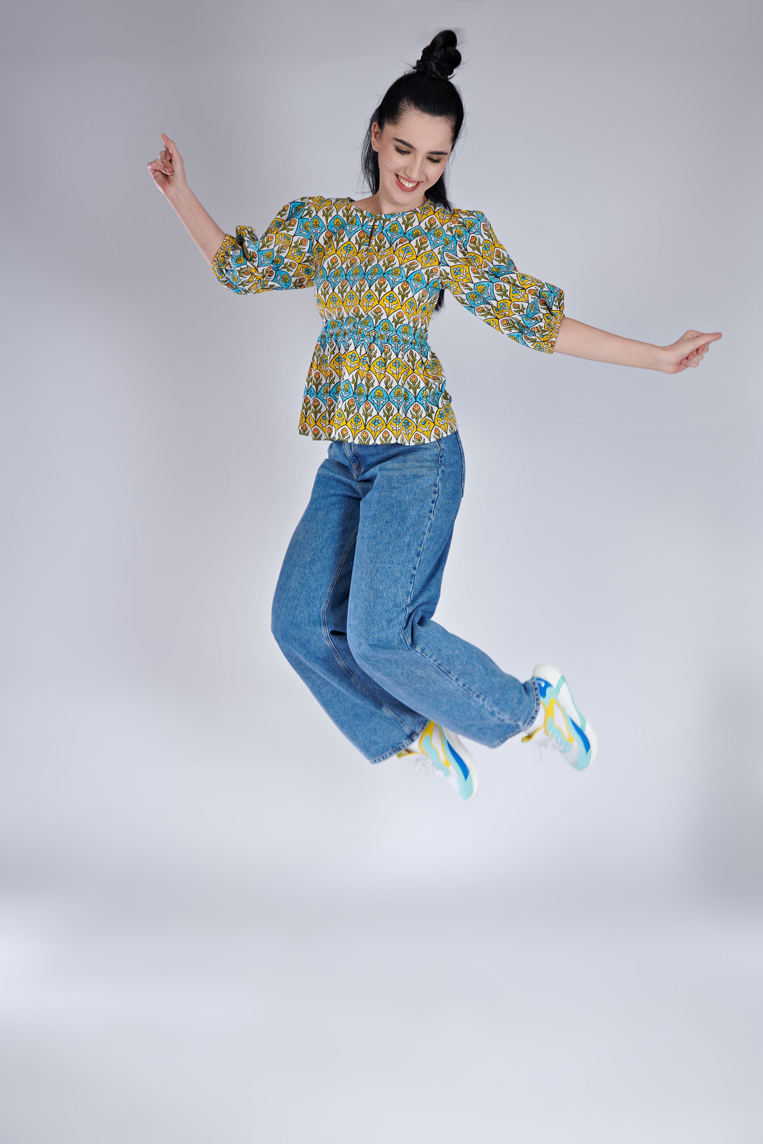 Block Printed Cotton Top