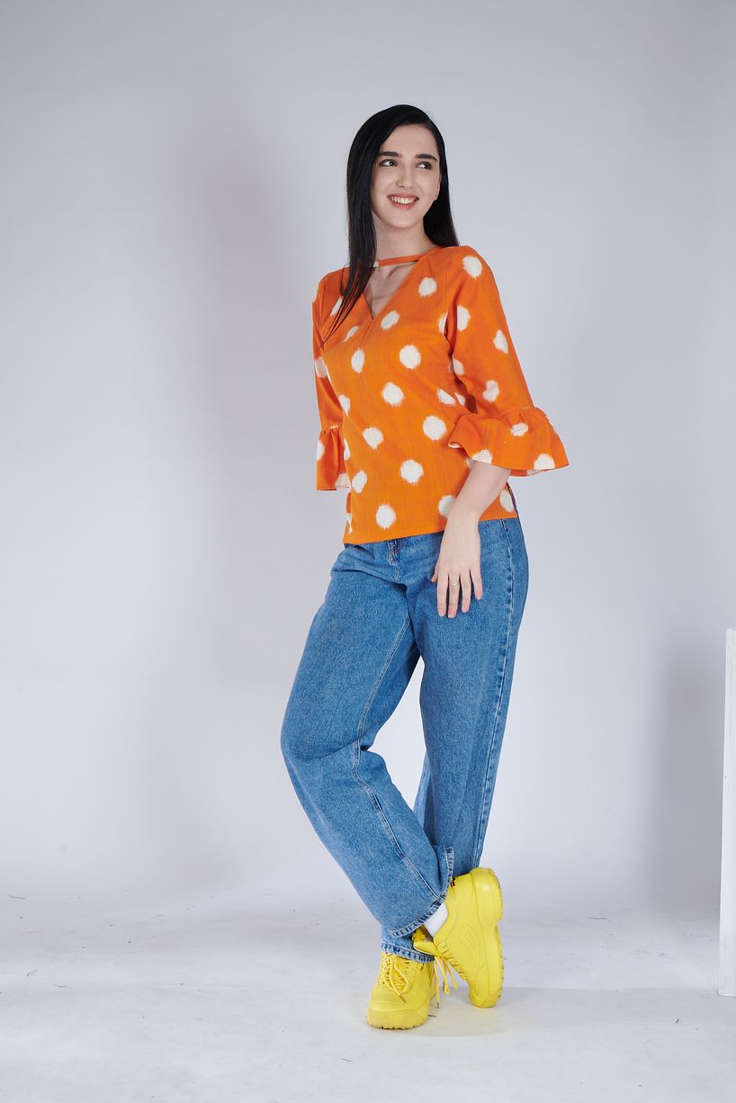 Polka Double Ikat Top