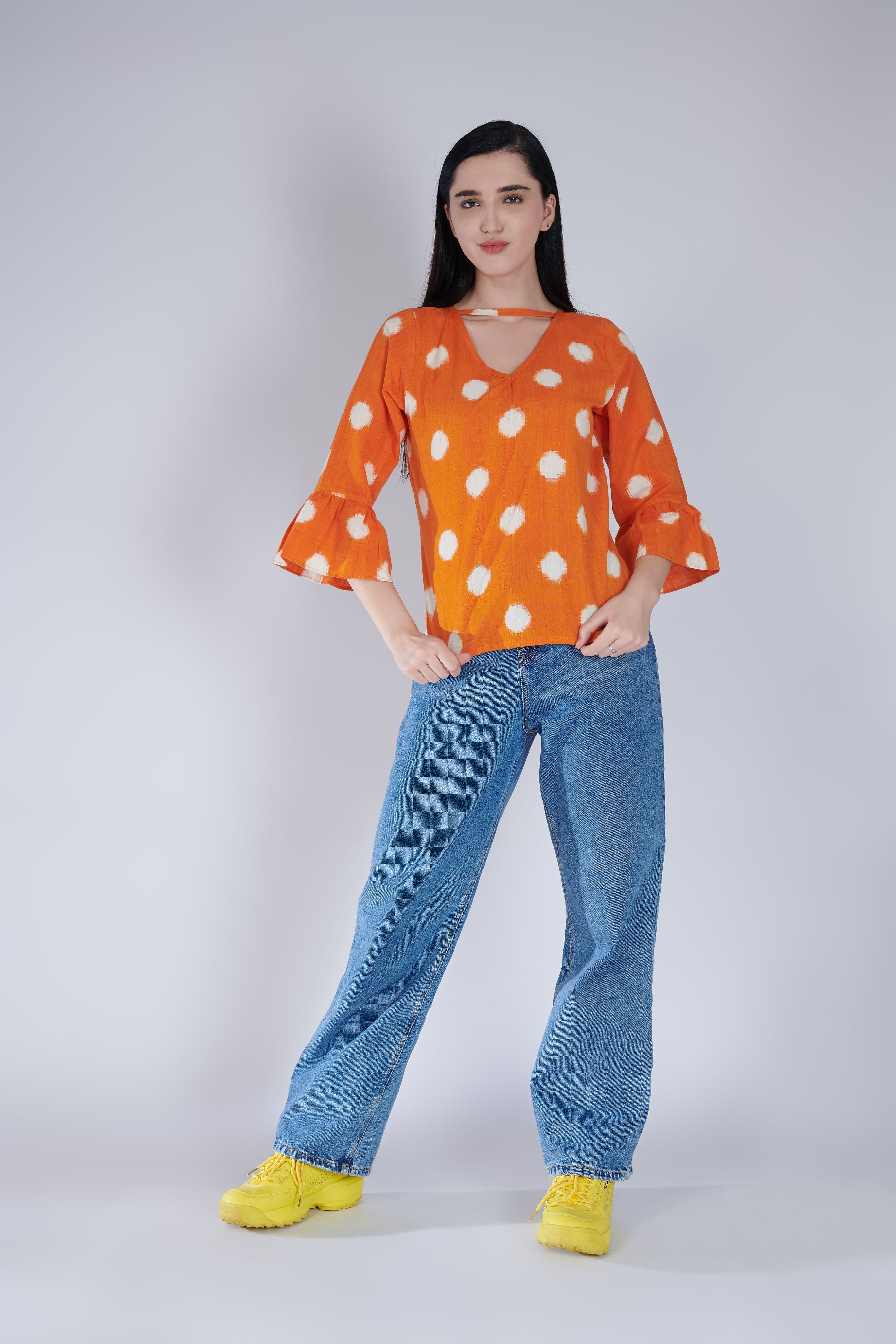 Polka Double Ikat Top